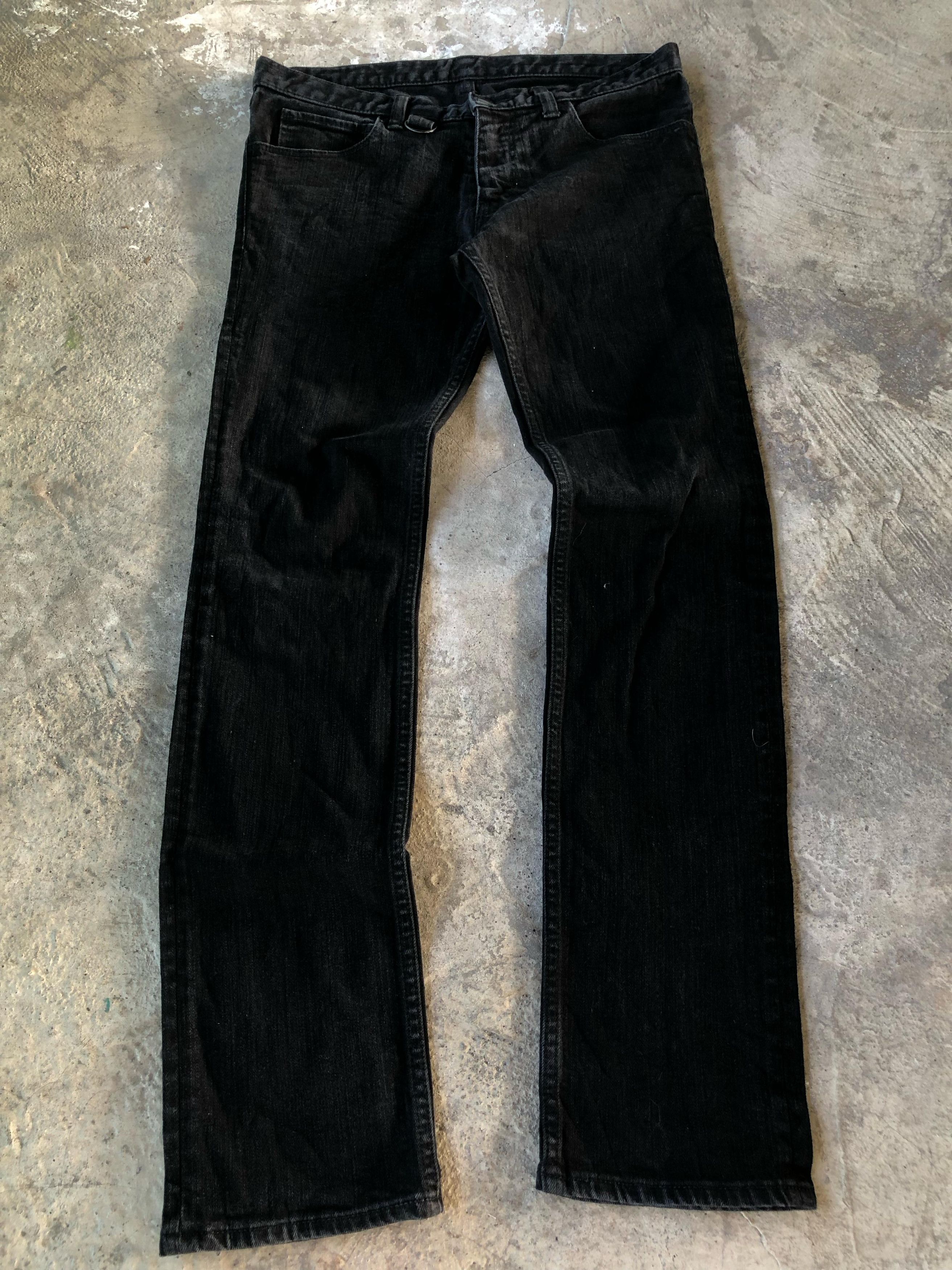 NUMBER N INE SS 06 NUMBER (N)INE PAIN BLACK JEANS