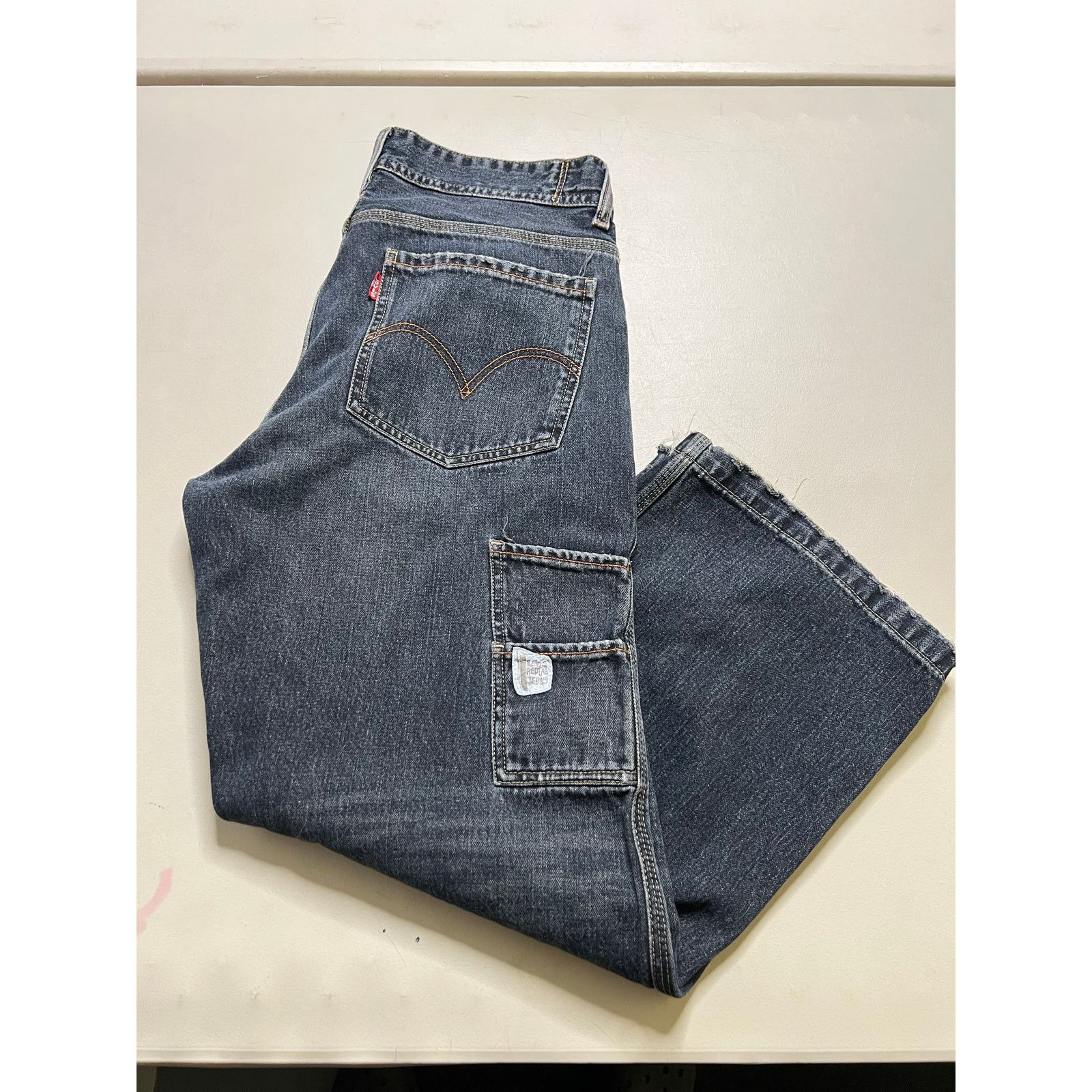 Levi's Vintage Levi’s Carpenter Jeans W32 Vintage Y2K Cropped Wide Size US 32 / EU 48 - 12 Thumbnail