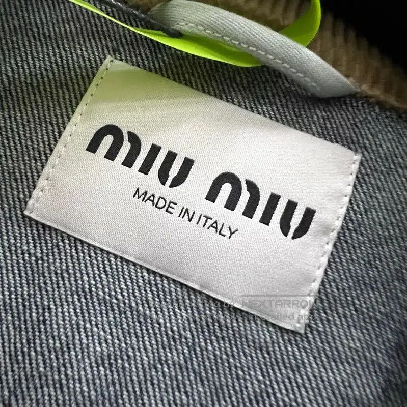 Miu Miu Miu Miu Blue Cotton Cropped Jacket . Size M / US 6-8 / IT 42-44 - 4 Thumbnail