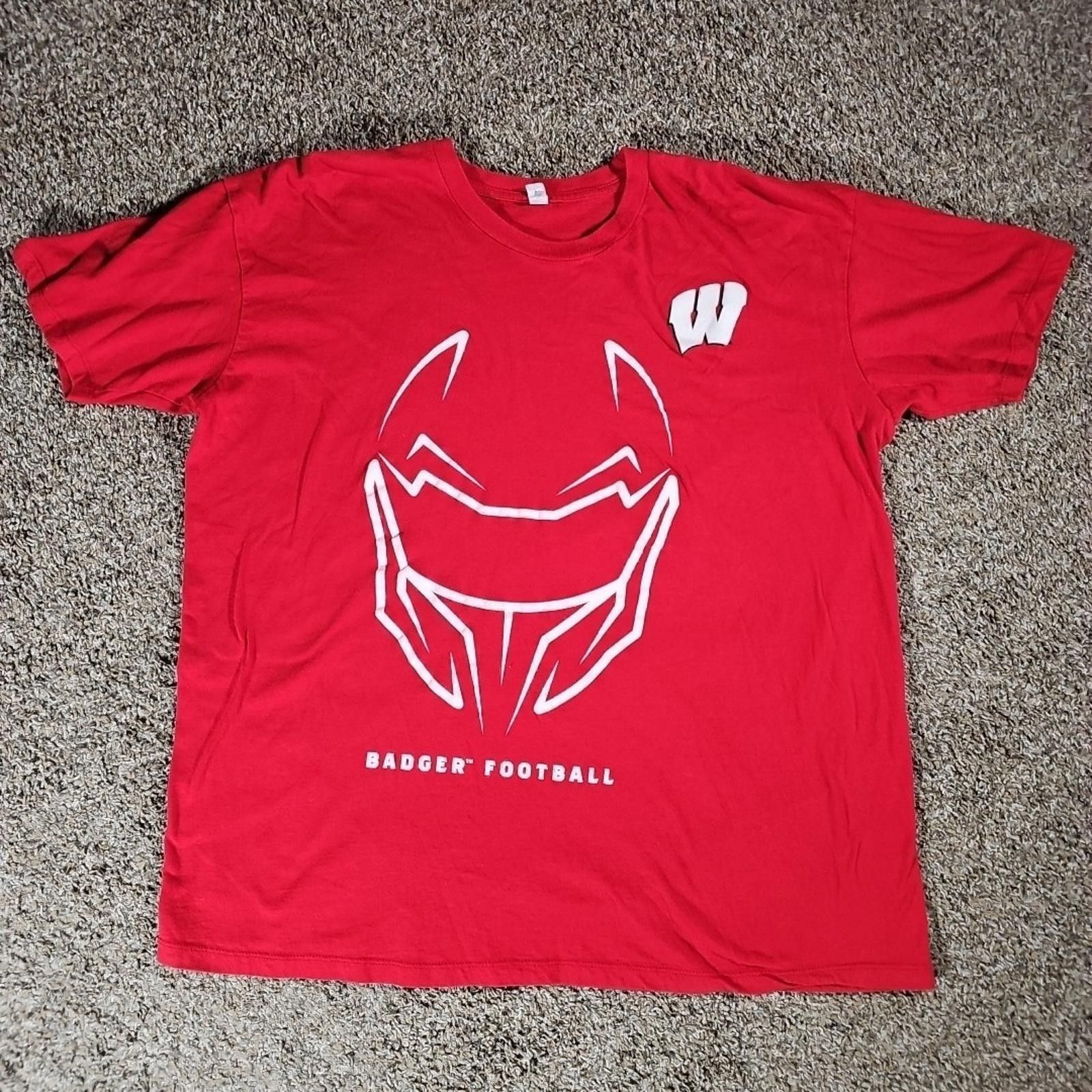 Alstyle Alstyle WI Badgers Football Tshirt Size ONE SIZE - 1 Thumbnail