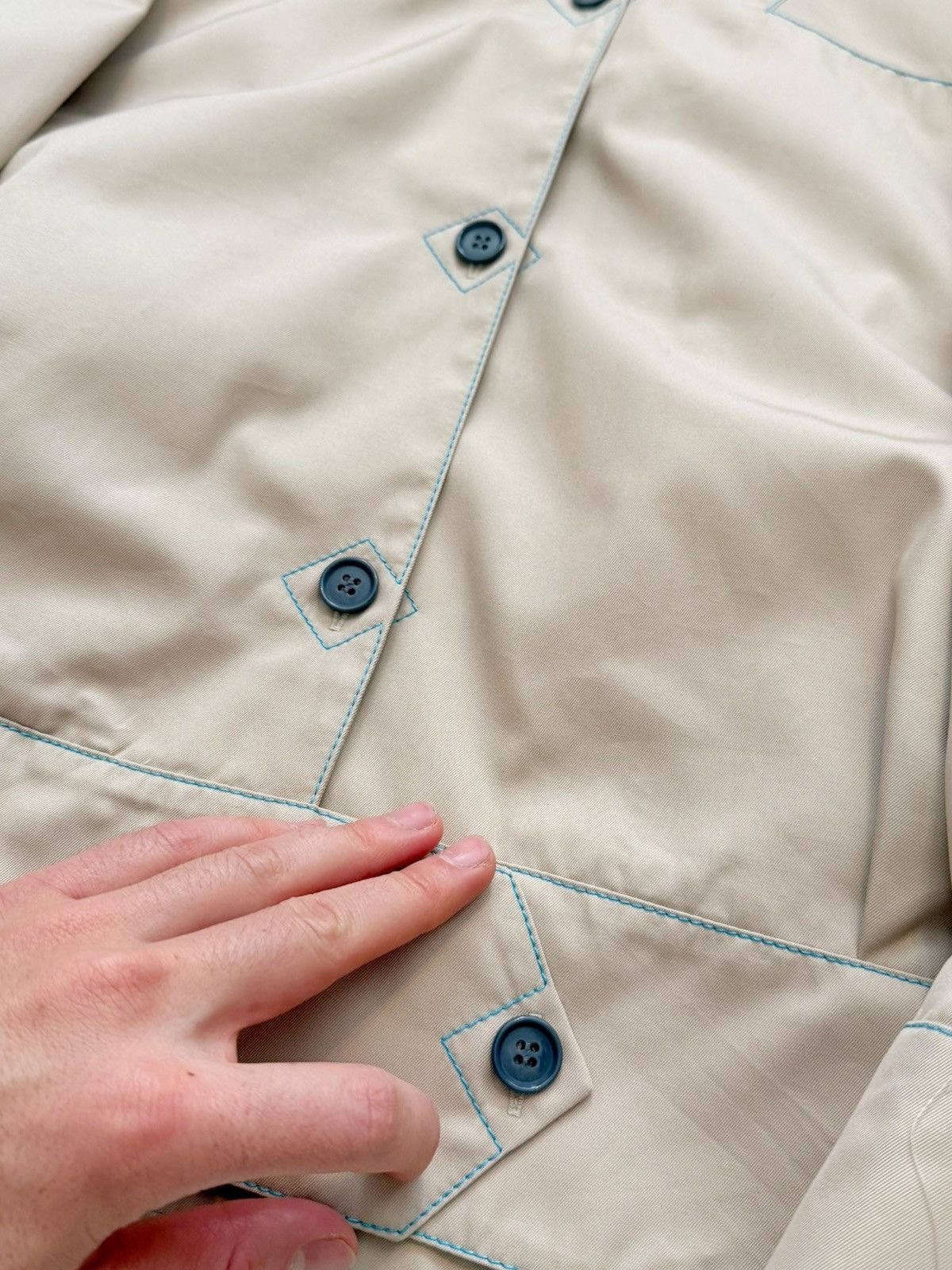 Kiko Kostadinov SS23 Bran Khaki Baggy Jacket Size XS / US 0-2 / IT 36-38 - 9 Thumbnail