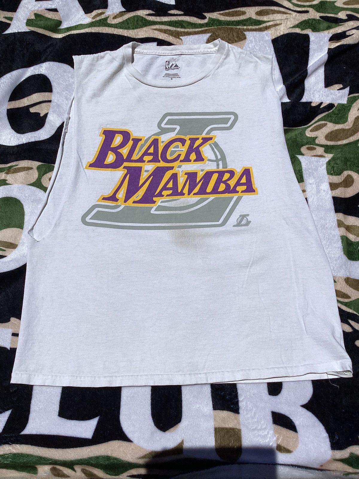 Majestic Kobe Bryant #24 Black mamba majestic cut off size M T-shirt Size US M / EU 48-50 / 2 - 1 Thumbnail