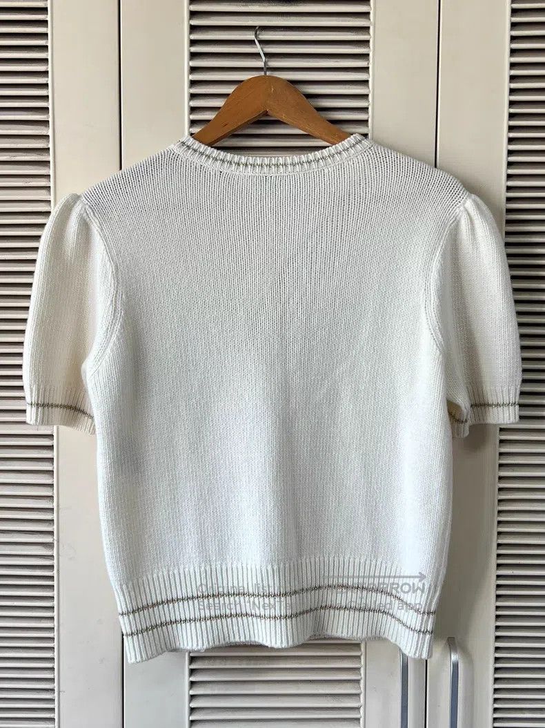 Dior Dior Short-sleeved knitwear sweater Size M / US 6-8 / IT 42-44 - 2 Thumbnail