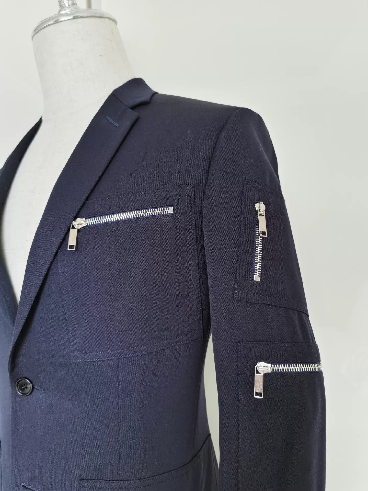 Dior DIOR HOMME Runway Wool Suit Multi-Zip 48 EU Size 48R - 4 Thumbnail