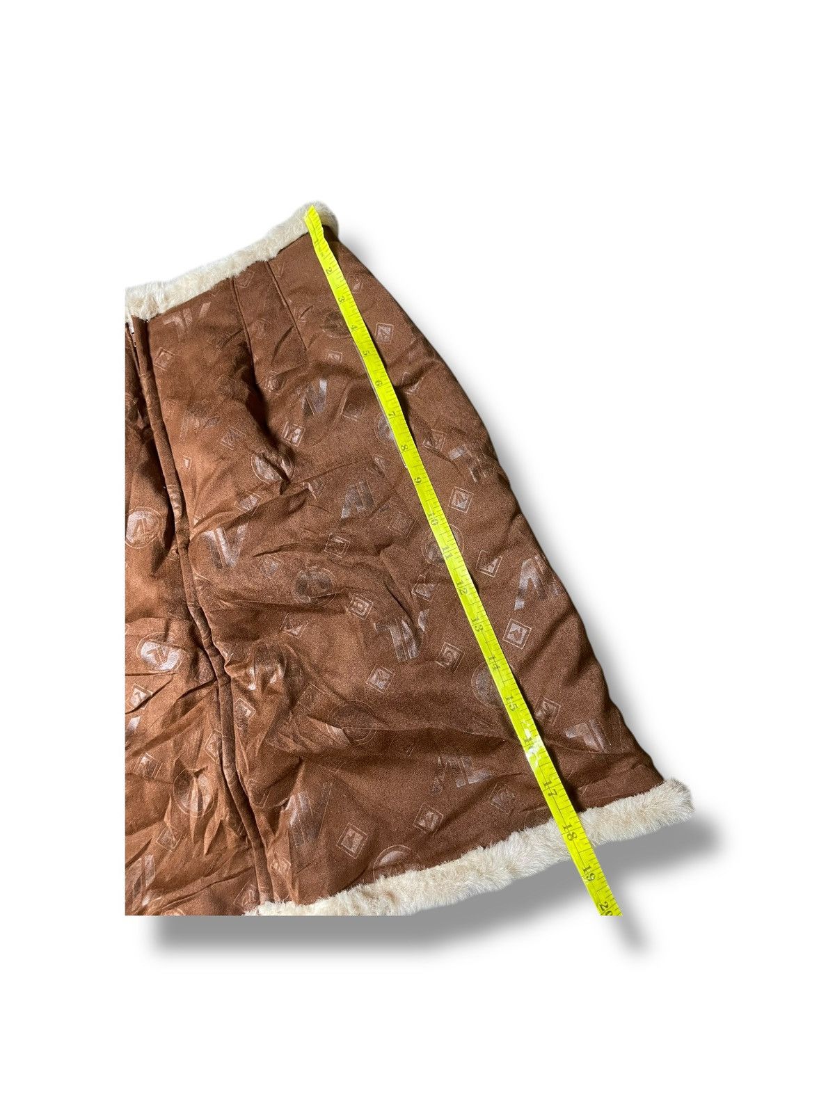 Andreluciano × Designer × Vintage Vintage ANDRELUCIANO Leather Suede Mini Skirt (93) Size 27" / US 4 / IT 40 - 6 Thumbnail