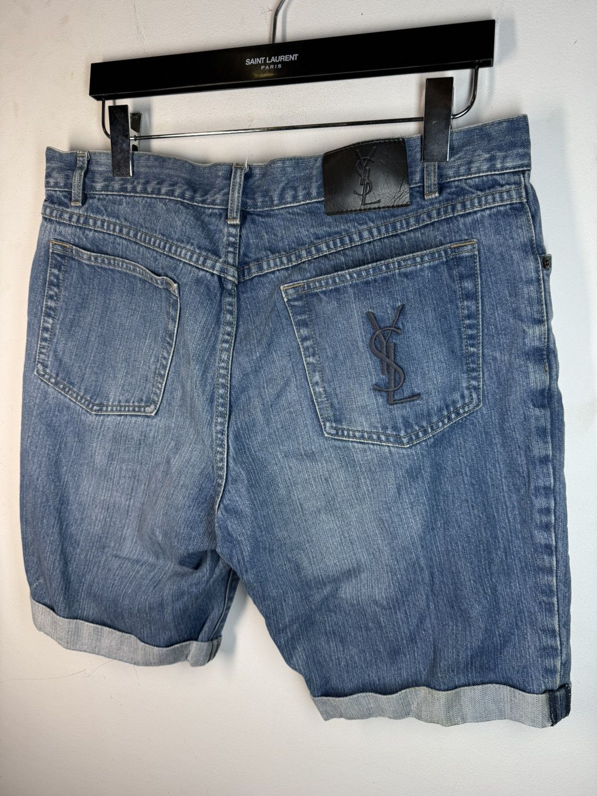 Yves Saint Laurent Denim YSL Shorts Jeans Blue YSL Jeans Shorts Size US 36 / EU 52 - 2 Thumbnail