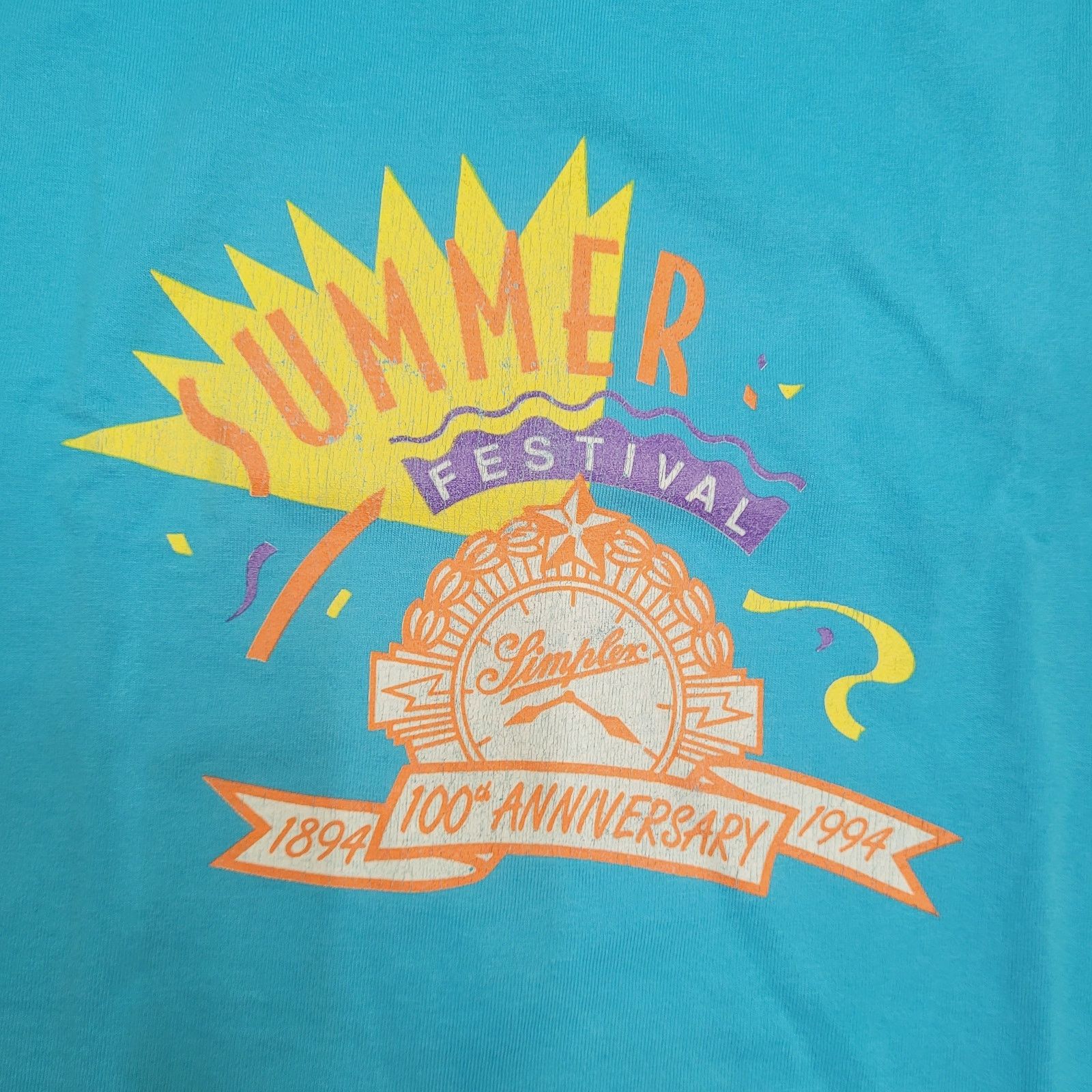 Fruit Of The Loom VTG 1994 50/50 PAPER THIN Single Stitch T-Shirt M USA Made Size US M / EU 48-50 / 2 - 2 Thumbnail