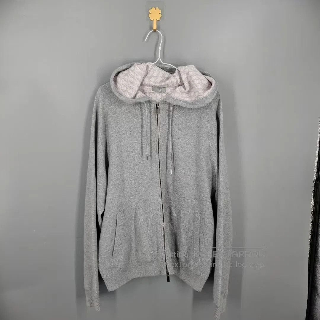 Dior dior gray hooded zip. Size US XL / EU 56 / 4 - 1 Thumbnail