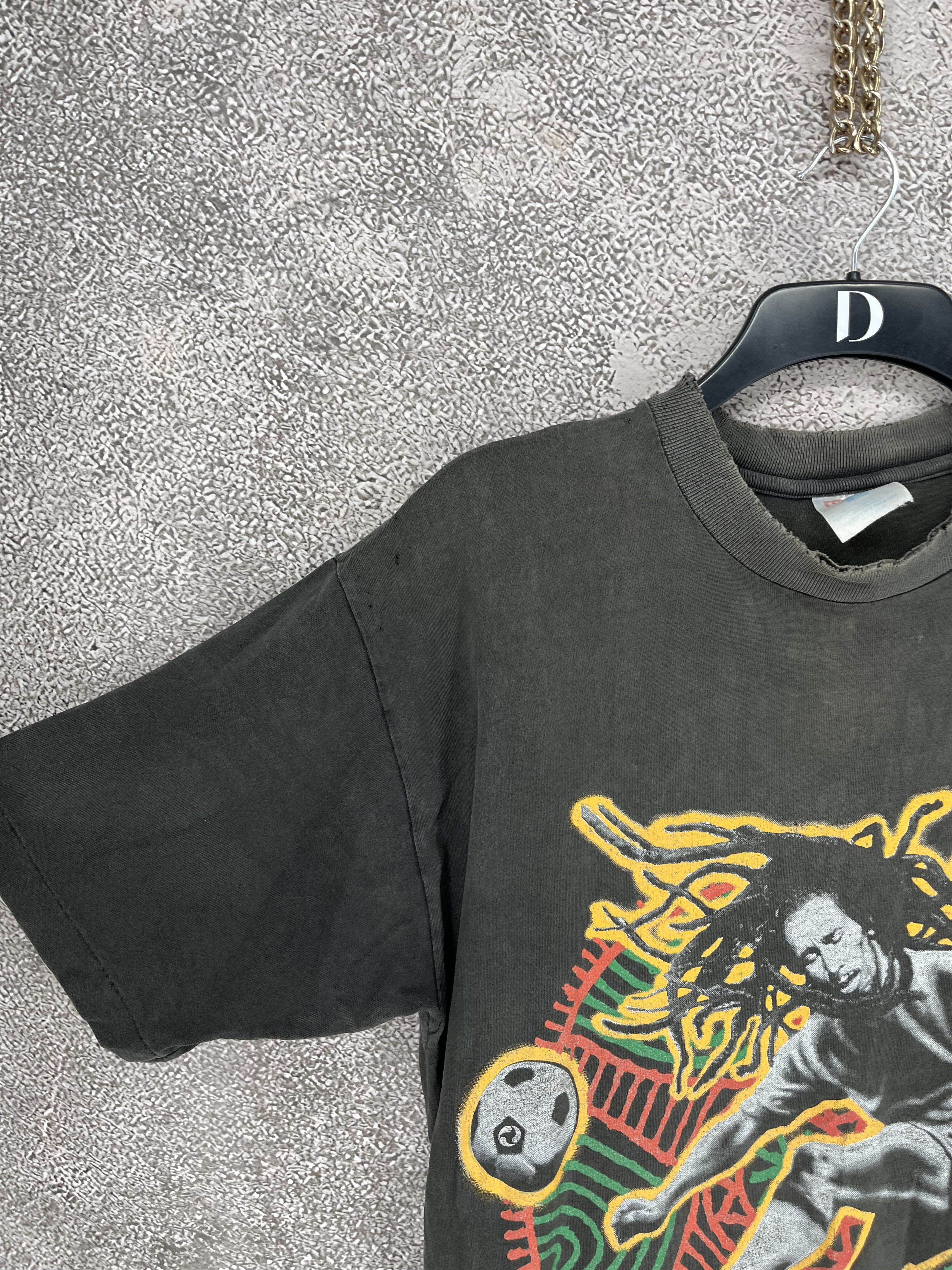 Band Tees VTG 90'S RARE BOB MARLEY SOCCER FOOTBALL T SHIRT MEN'S Size US S / EU 44-46 / 1 - 7 Thumbnail