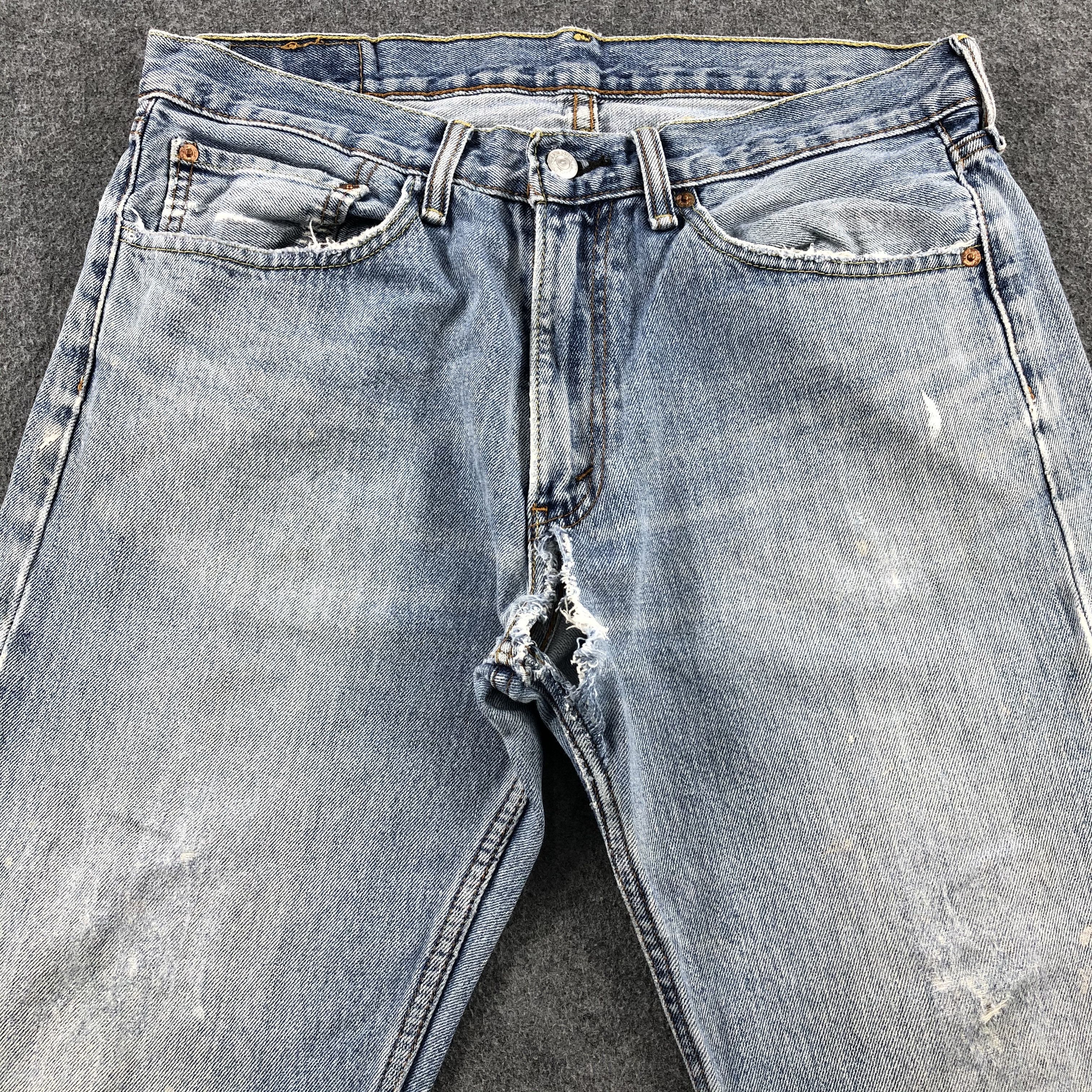 Levi's × Vintage Vintage Blue Wash Levis 505 Jeans-JM1832 Size US 35 - 3 Thumbnail