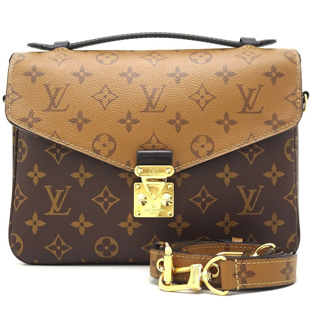 Louis Vuitton Pochette Metis MM Monogram Reverse Brown