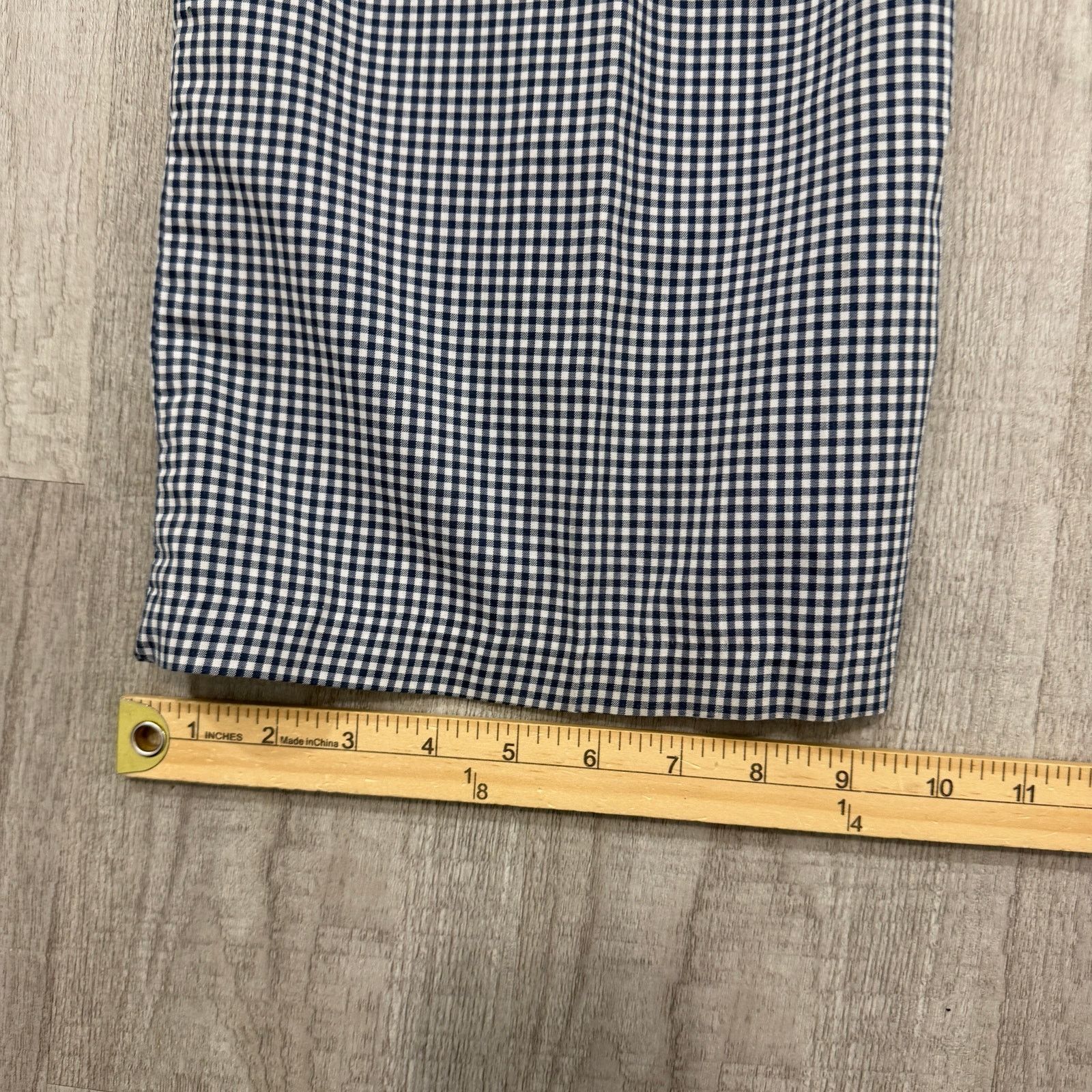 Vintage Vintage Gingham Plaid Pants Men's 34 (Fits 34x31) Blue White Size US 34 / EU 50 - 7 Thumbnail