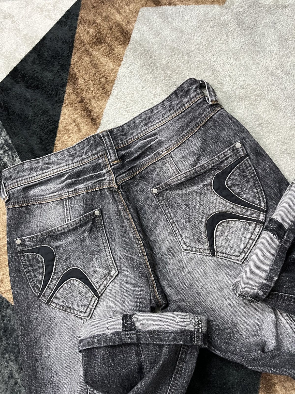 Other Y2K Hideaways Nicole Nfcm Flared Distress Punk Jeans Size US 31 - 14 Thumbnail