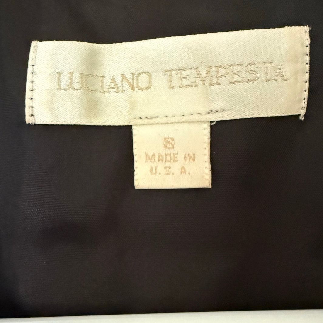 Vintage Vintage 90’s Luciano Tempesta Silk Clock Vest Jacket Small Size S / US 4 / IT 40 - 4 Thumbnail