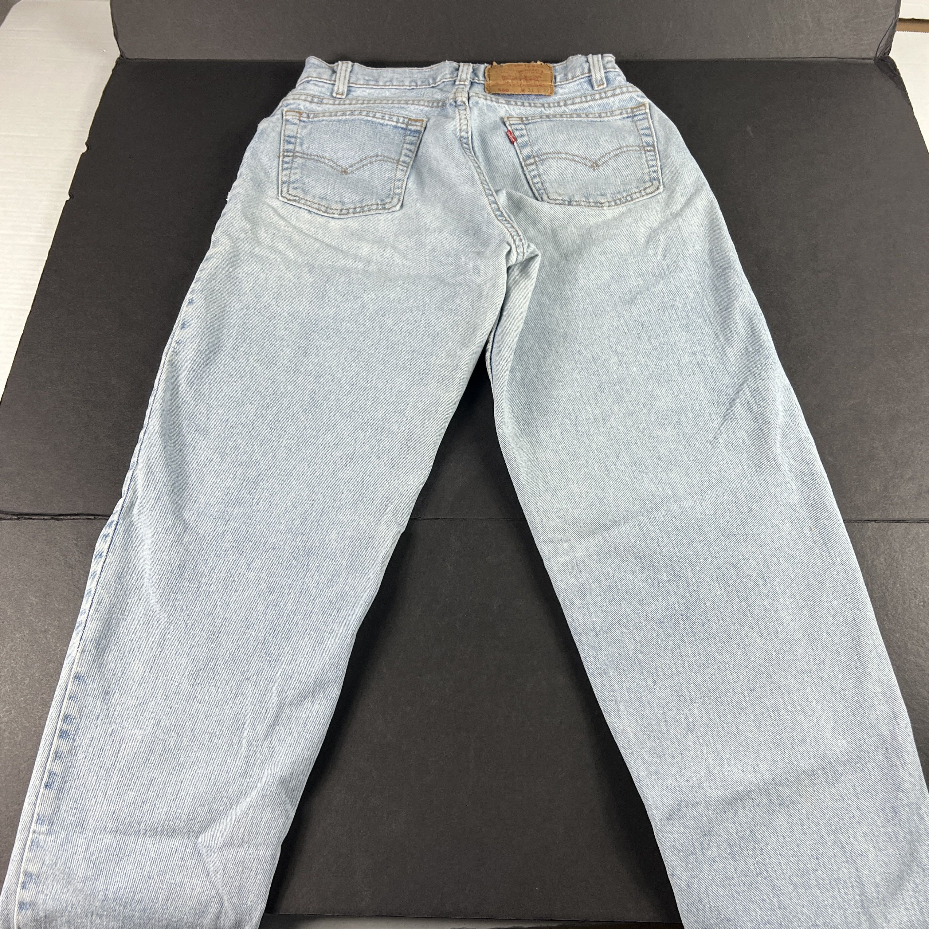 Levi's × Vintage VTG 90s Levi's Jeans 560 Loose Tapered Blue Cotton Denim Size US 30 / EU 46 - 10 Thumbnail