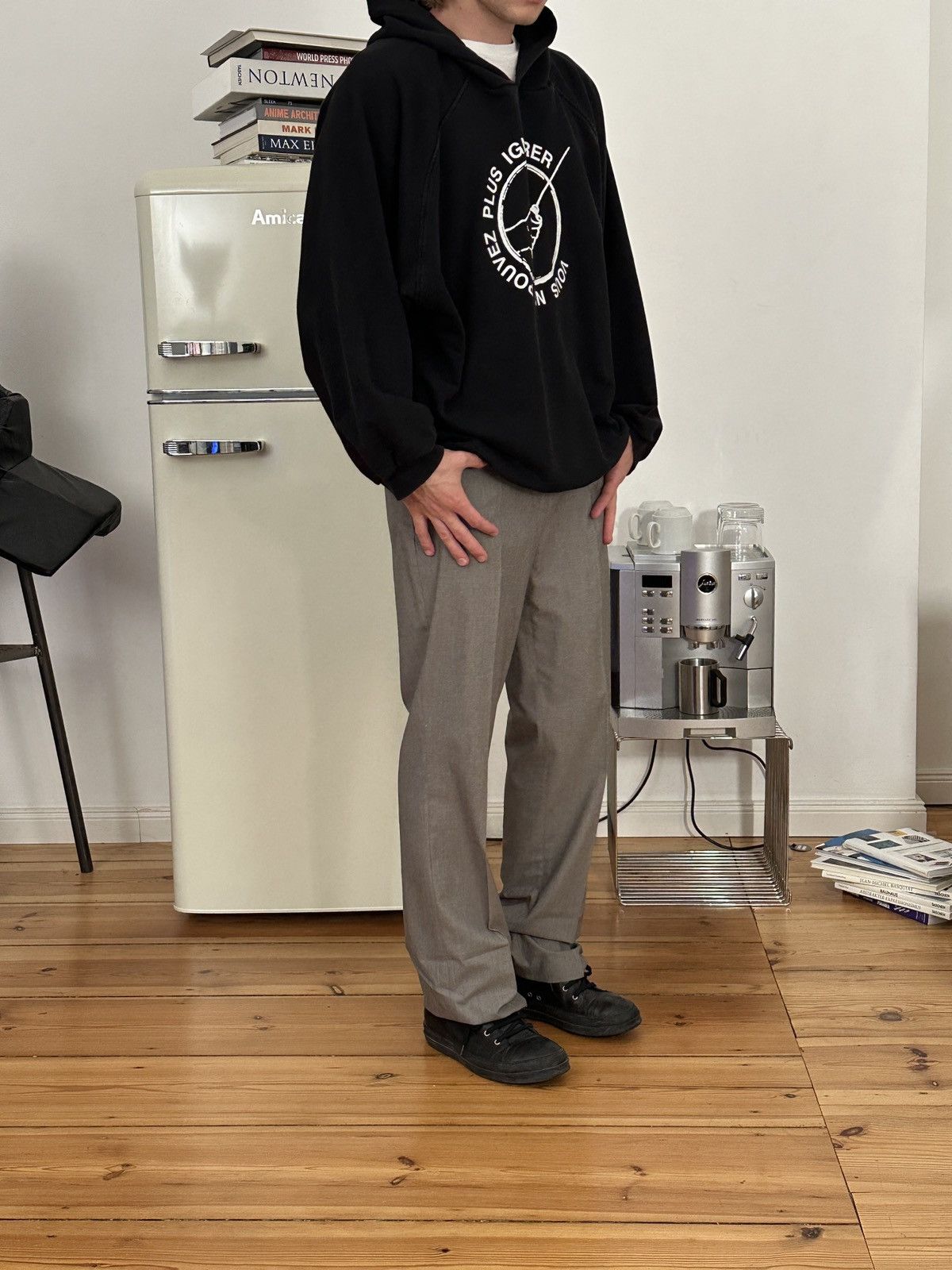 Raf Simons Raf Simons SS/2002 VOUS NE POUVEZ PLUS IGNORER Runway Size US XL / EU 56 / 4 - 4 Thumbnail