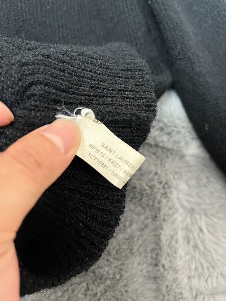 Saint Laurent Paris Saint laurent paris Fall/Winter 16 Black Turtleneck Wool Sw Size US S / EU 44-46 / 1 - 5 Thumbnail
