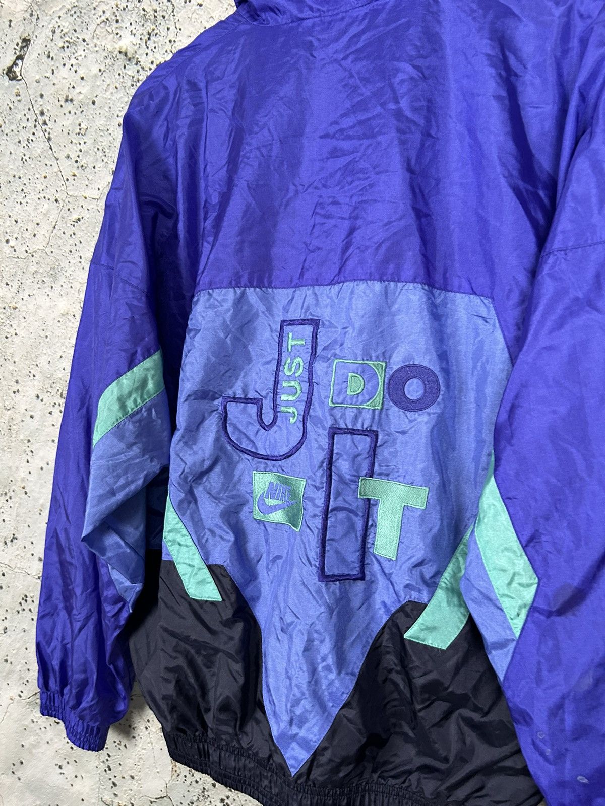 Nike Vintage Nike 90s Just Do It Light Nylon Jacket Hype Size US S / EU 44-46 / 1 - 5 Thumbnail