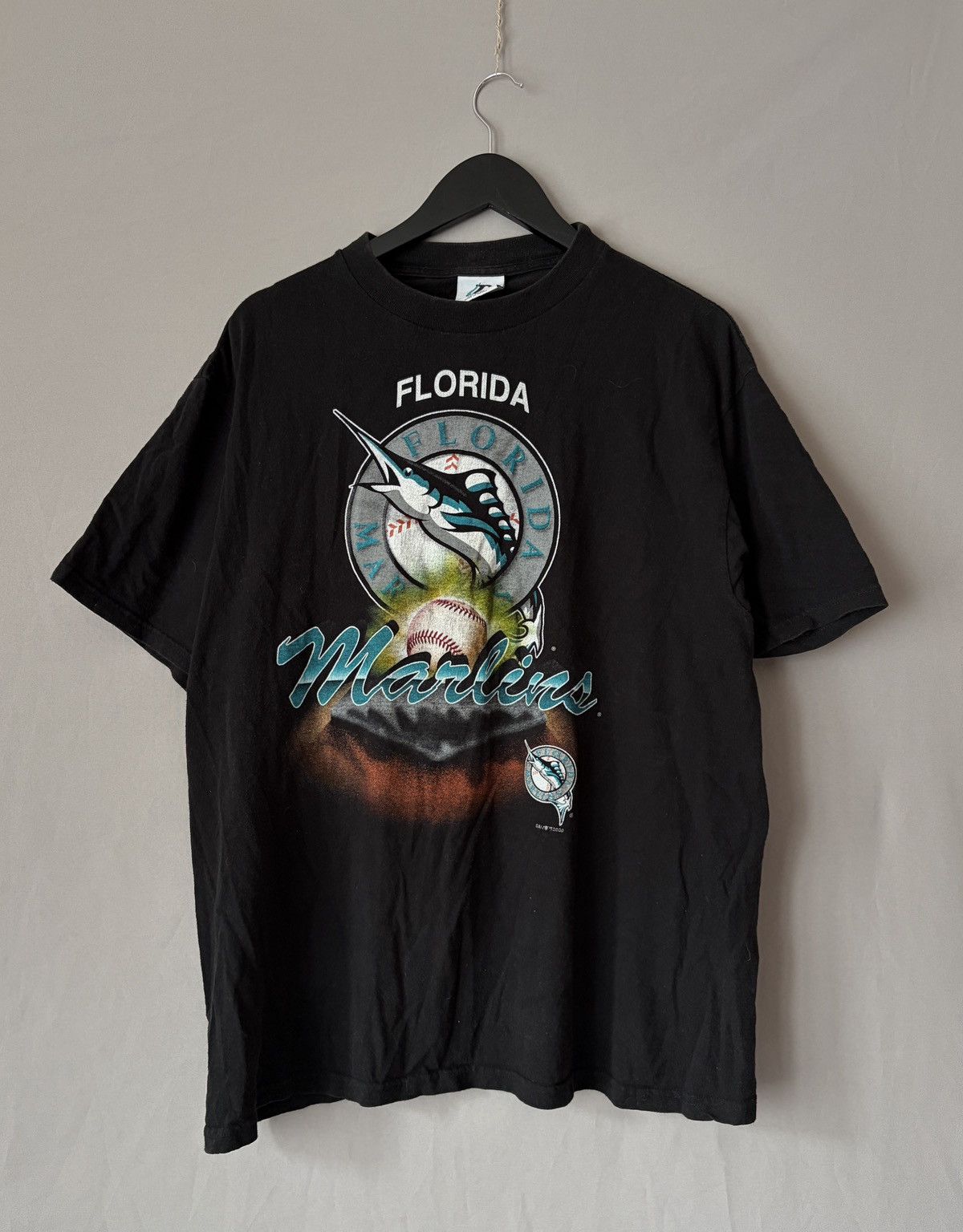 Vintage 2000 Vintage Florida Marlins Vintage T-shirt Size US L / EU 52-54 / 3 - 1 Thumbnail