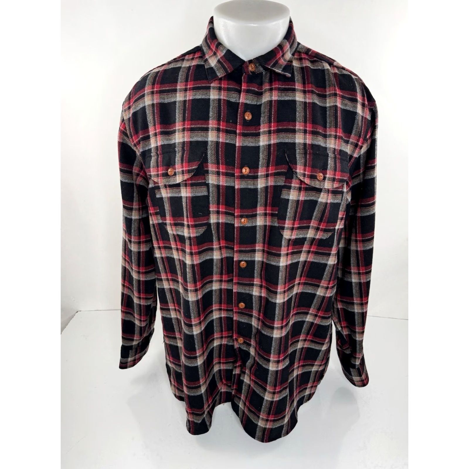 Pendleton Pendleton / Thomas Kay - Wool Plaid Western Shirt XL Mens Multicolor Long Sleeve Button-Up Shirt Size US XL / EU 56 / 4 - 2 Thumbnail
