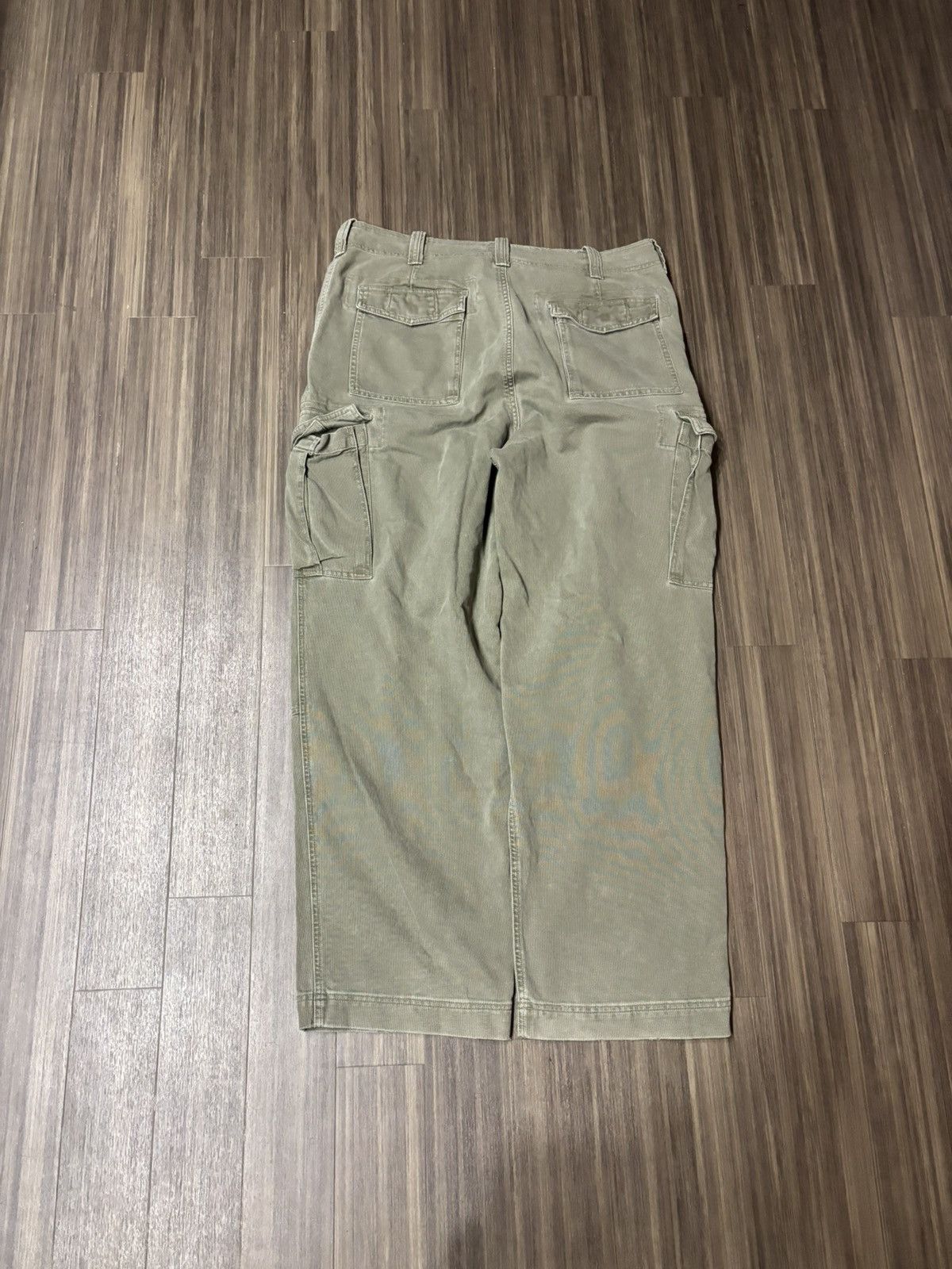 Abercrombie & Fitch VTG Y2K Abercrombie And Fitch Baggy Cargo Pants 36x32 Green Size US 36 / EU 52 - 2 Thumbnail
