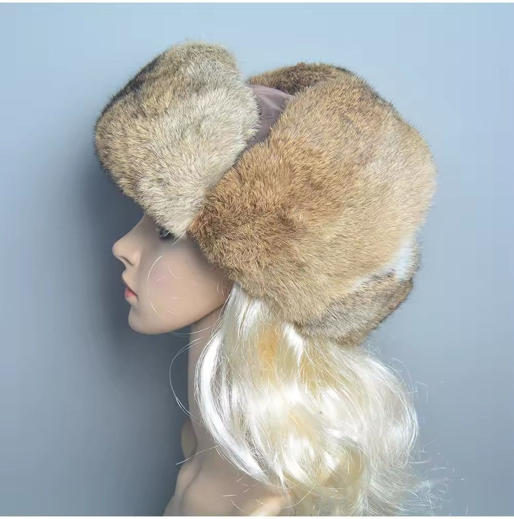 Other Real Rabbit Fur Bomber Hats Size ONE SIZE - 3 Thumbnail