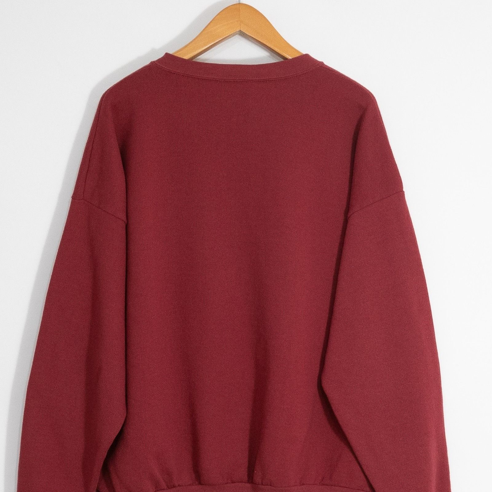 Vintage Vintage 90s Red Blank Sweatshirt Mens 2XL Crewneck USA Made Size US XXL / EU 58 / 5 - 5 Thumbnail