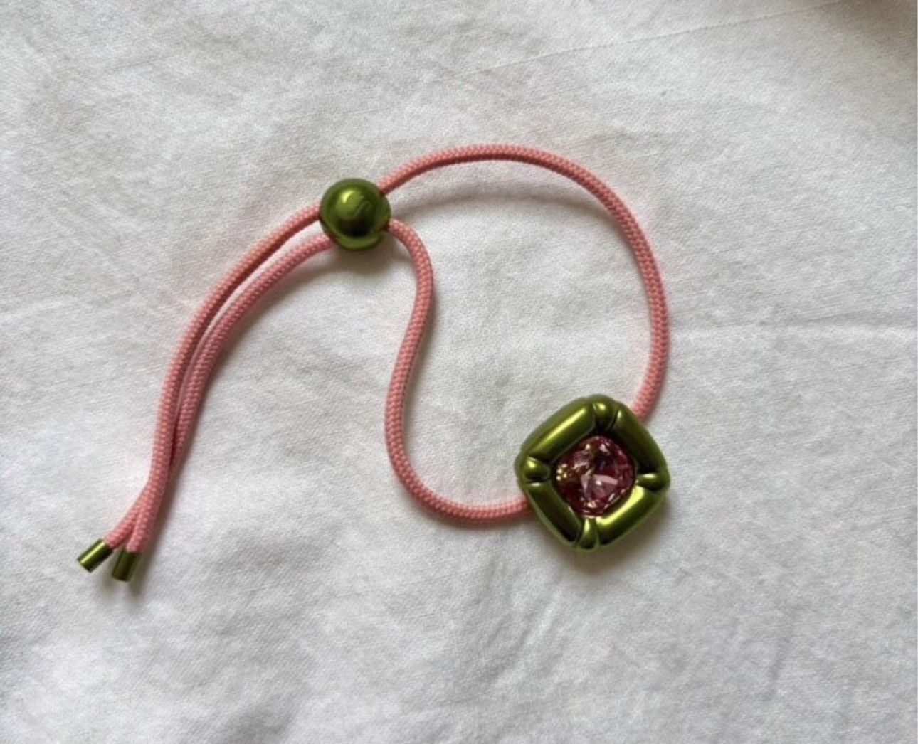Swarovski Soft Rose & Gem Adjustable Bracelet Size ONE SIZE - 2 Thumbnail