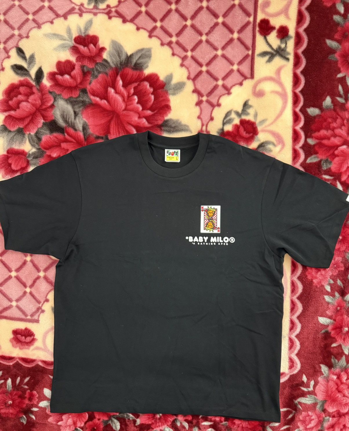 Bape Bape “Baby Milo” King Card Tee “Complexcon Exclusive” Black Size US XL / EU 56 / 4 - 1 Thumbnail