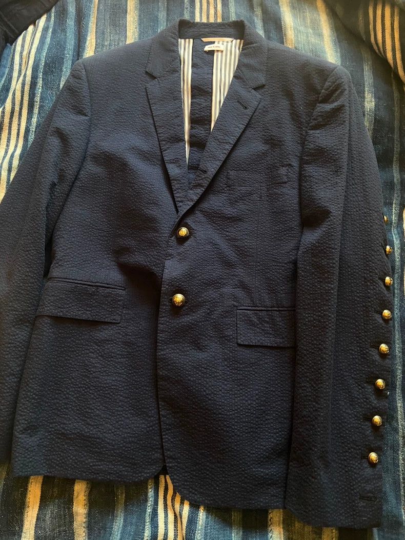 Thom Browne Thom Browne size3 Ship anchor buttons and suits Size 38S - 2 Thumbnail