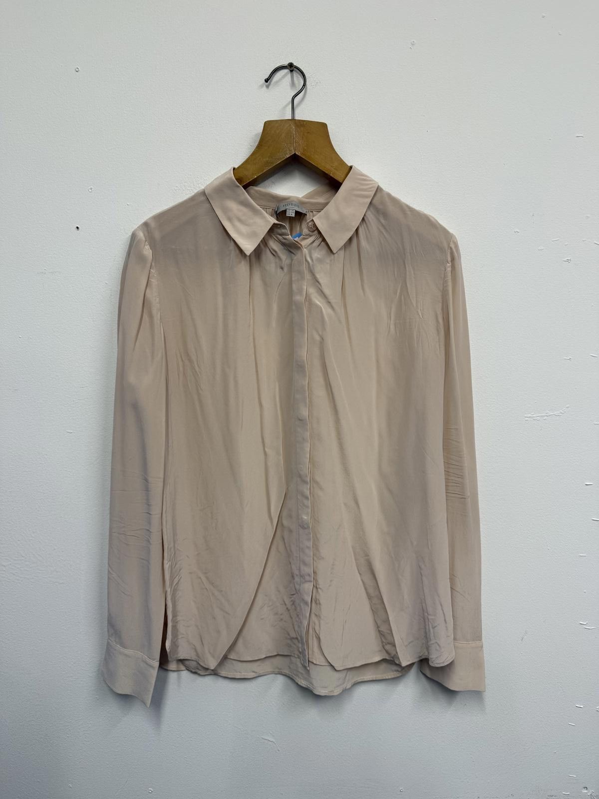 Other Light Beige Long Sleeve Button-Up Shirt Size M / US 6-8 / IT 42-44 - 1 Thumbnail
