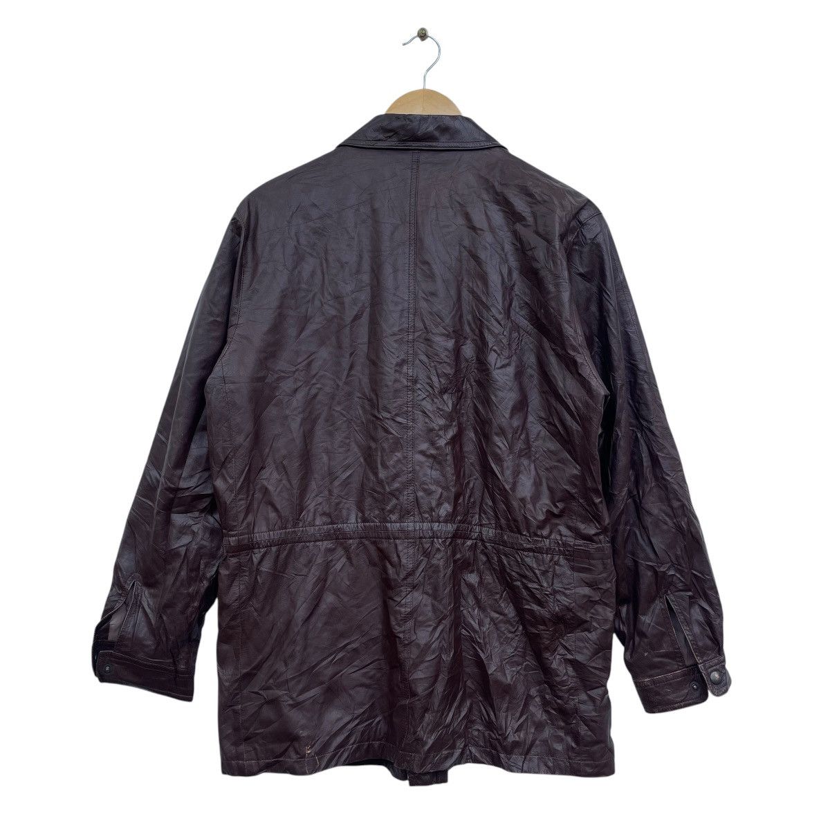 Issey Miyake × Japanese Brand 💥Vintage Japanese Brand Intermezzo Durban Leather Jacket Size US M / EU 48-50 / 2 - 2 Thumbnail