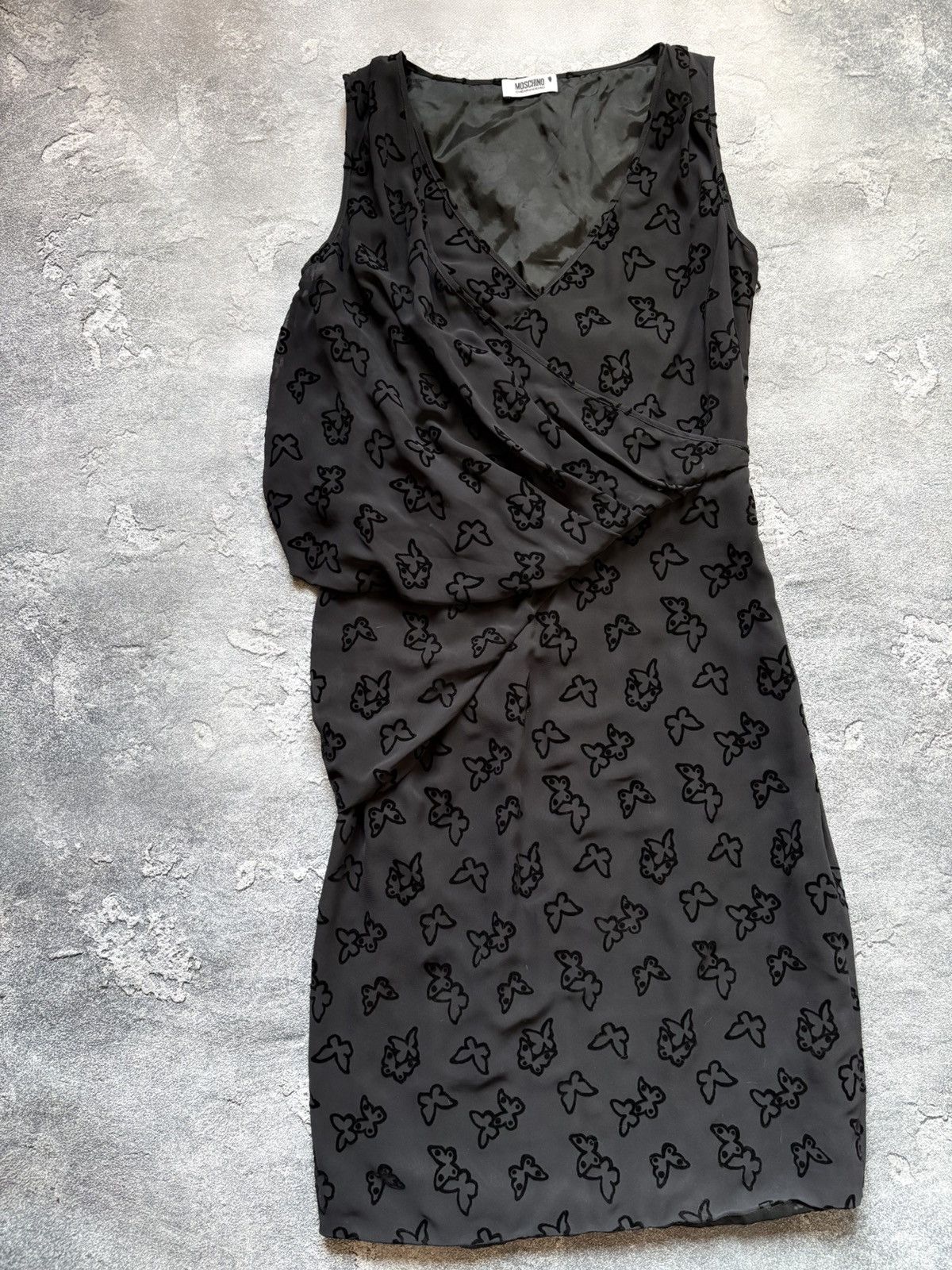 Moschino Vintage Moschino Cheap And Chic Butterfly Drape Dress Size S / US 4 / IT 40 - 2 Thumbnail