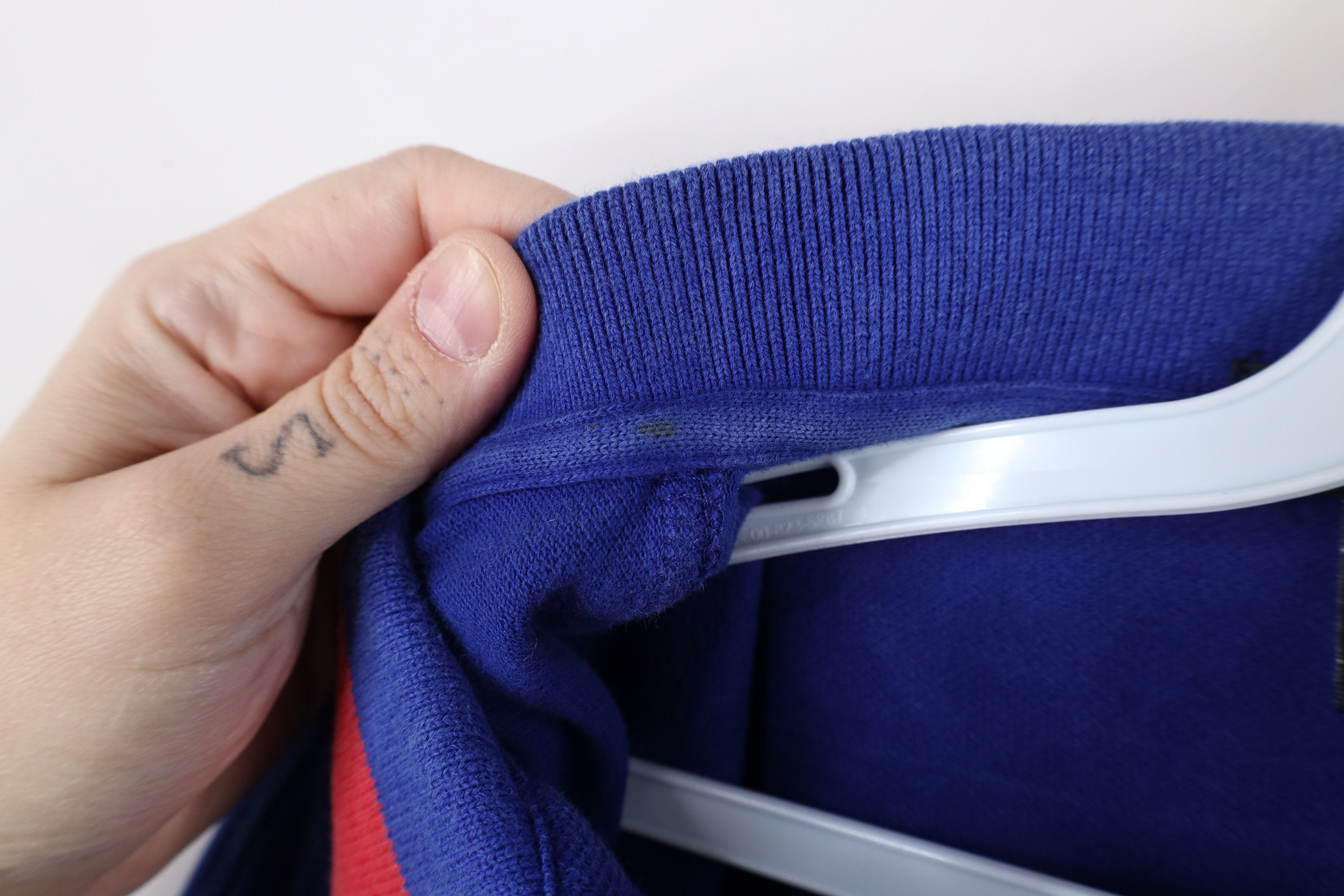 Nautica × Vintage Vintage 90s Nautica Out Short Sleeve Polo Shirt Blue Size US M / EU 48-50 / 2 - 7 Thumbnail