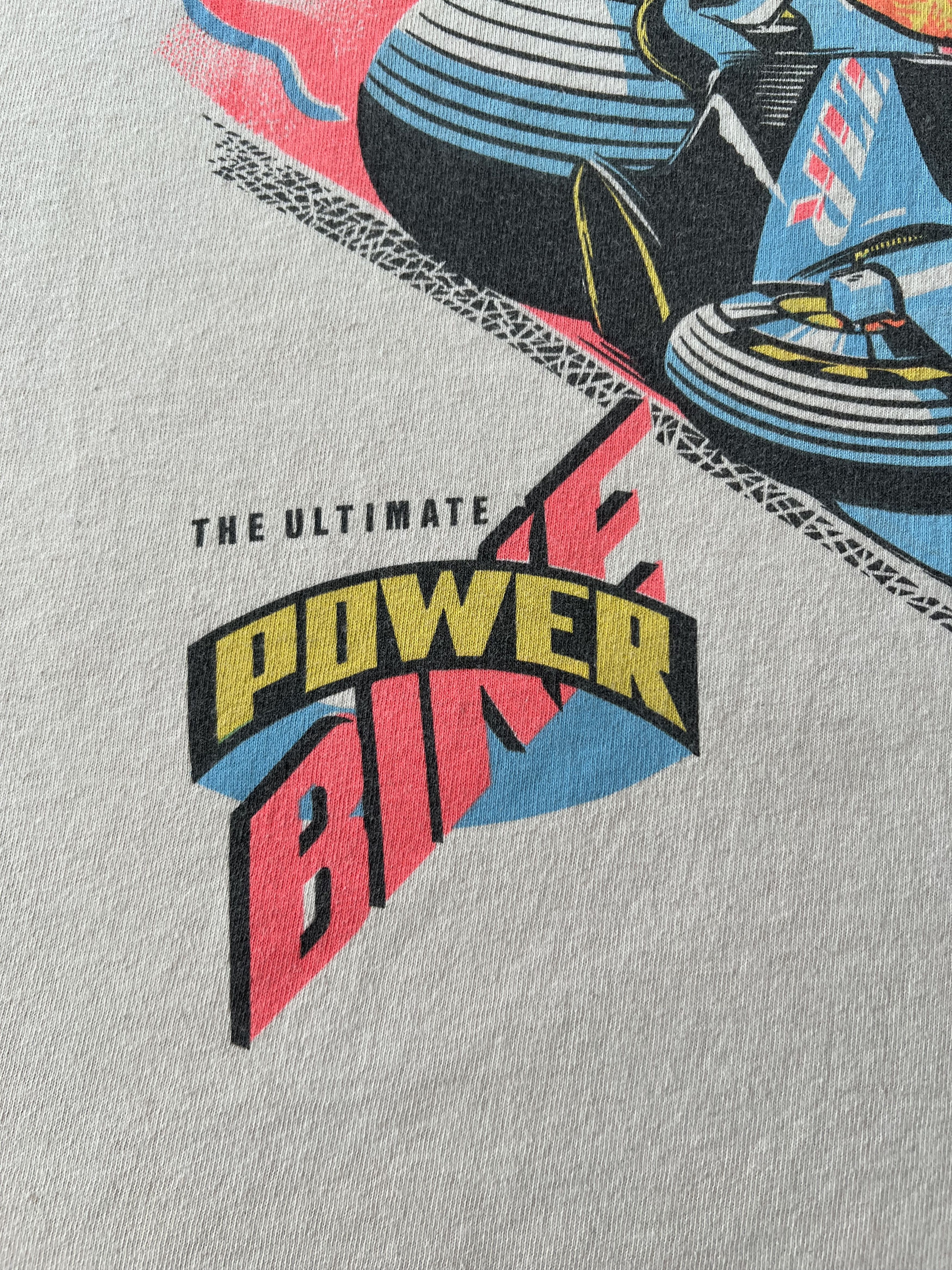 Vintage Vintage 90s Kawasaki ZZR The Ultimate Power Bike Racing Tee Size US XL / EU 56 / 4 - 5 Thumbnail