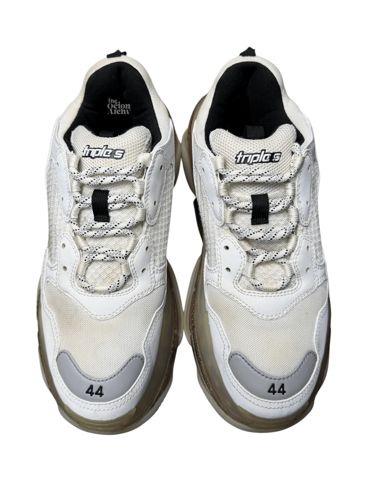 Balenciaga Balenciaga Triple S Sneaker 'Clear Sole - White Grey' Size US 11 / EU 44 - 5 Thumbnail