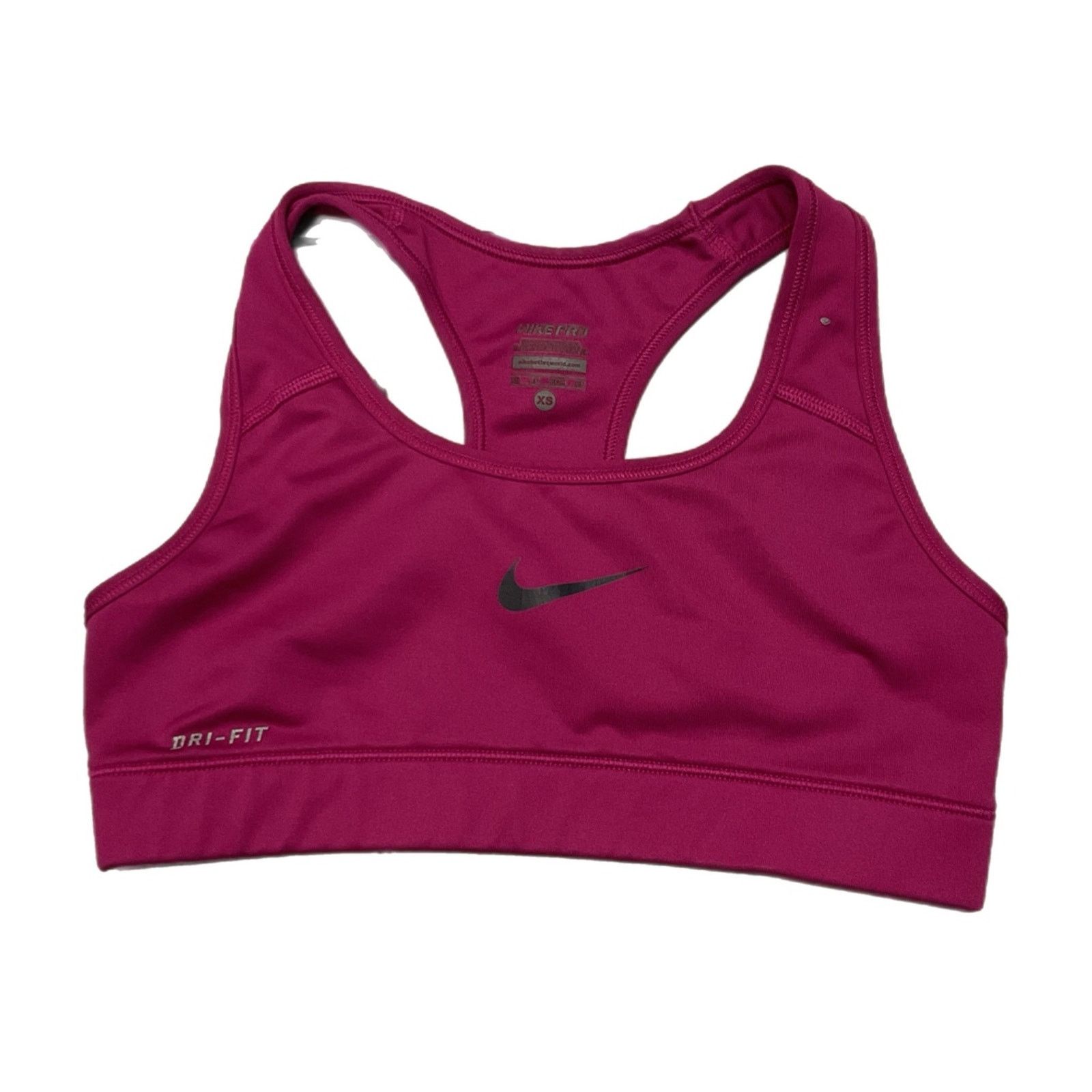 Nike Nike Pro Dri-FIT Pink Sports Bra / Women’s Athletic Gym Top Size XS / US 0-2 / IT 36-38 - 1 Thumbnail