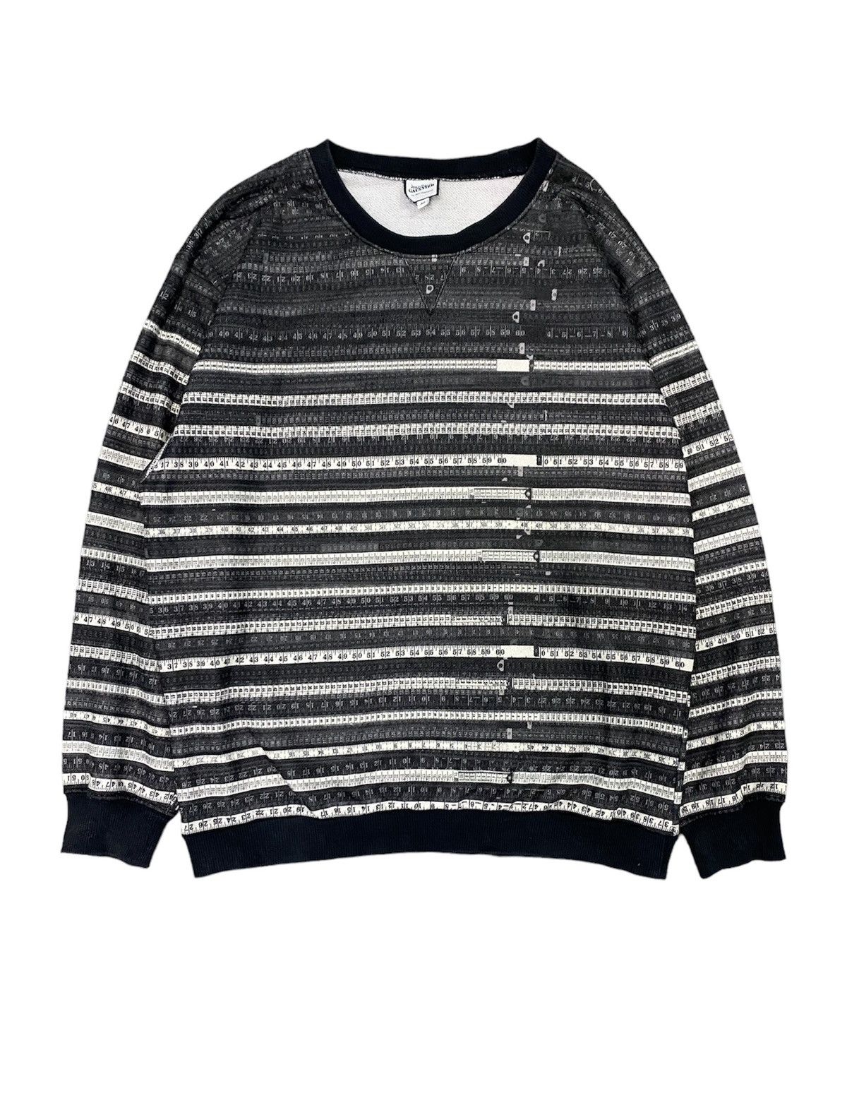 Jean Paul Gaultier JPG Scale Anarchy Chaos sweatshirt Size US M / EU 48-50 / 2 - 2 Thumbnail