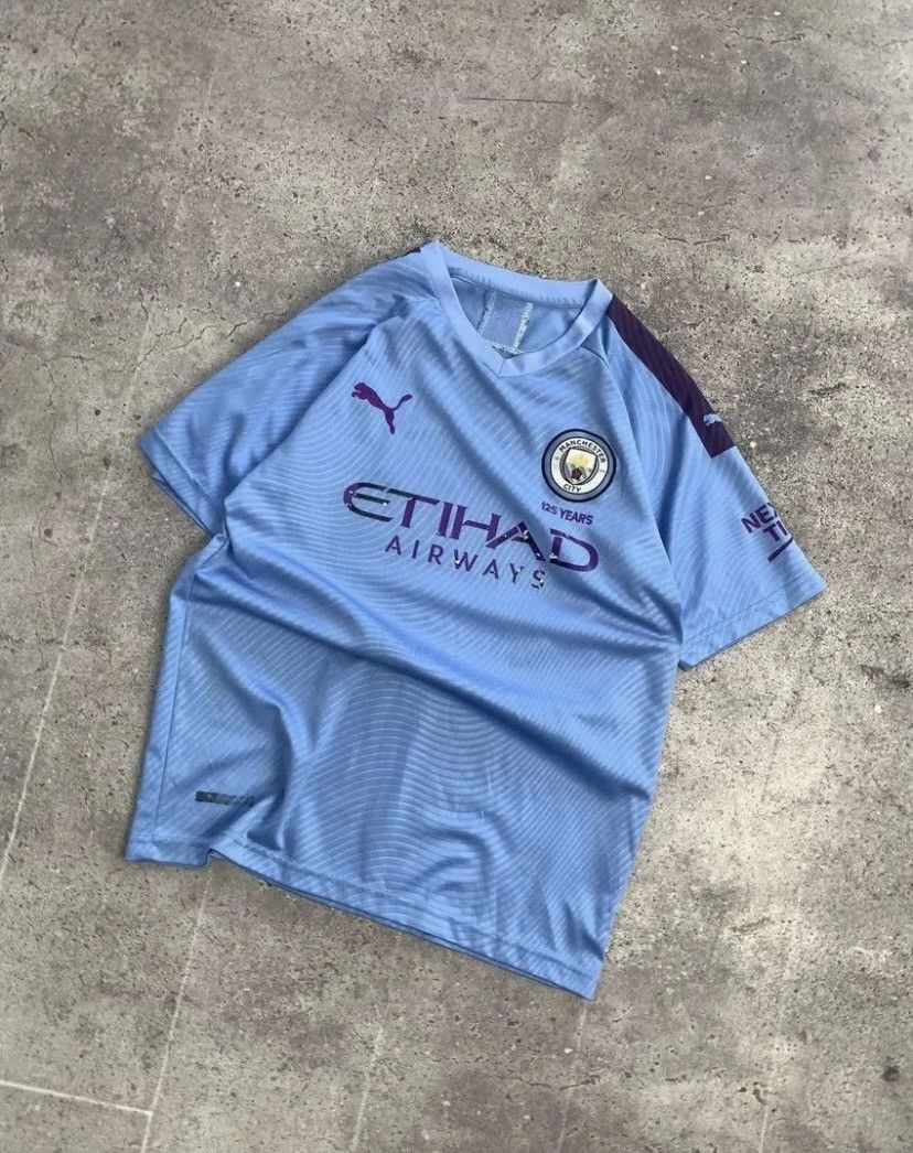 Puma Vintage Kun Aguero 10 Manchester City Jersey Soccer Size US L / EU 52-54 / 3 - 11 Thumbnail