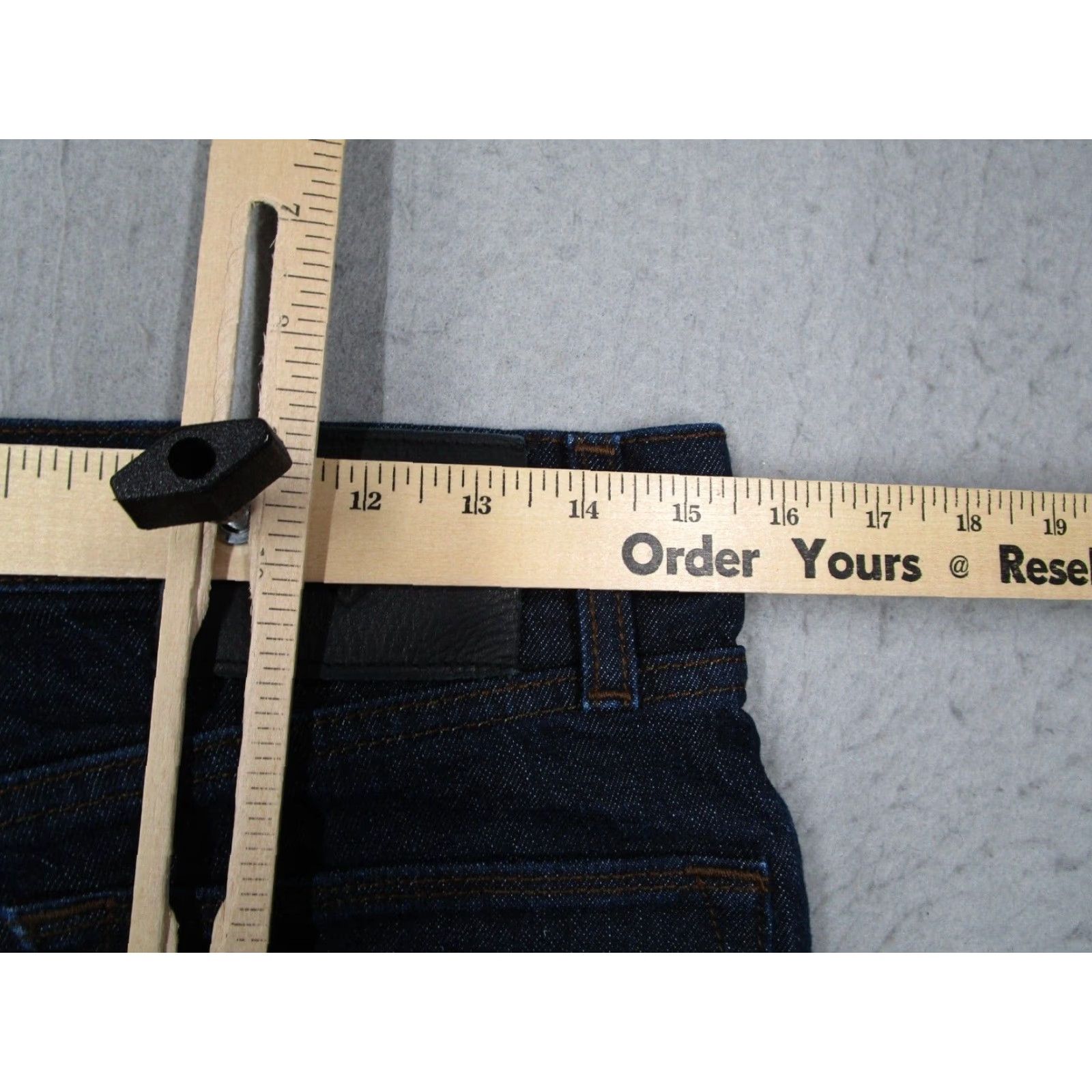 Roark Roark Jeans Mens Slim Standard Blue 31x32 Denim Hemp Cotton Polyester Blend Belt Loops Pockets 5-Pocket Size US 31 - 7 Thumbnail