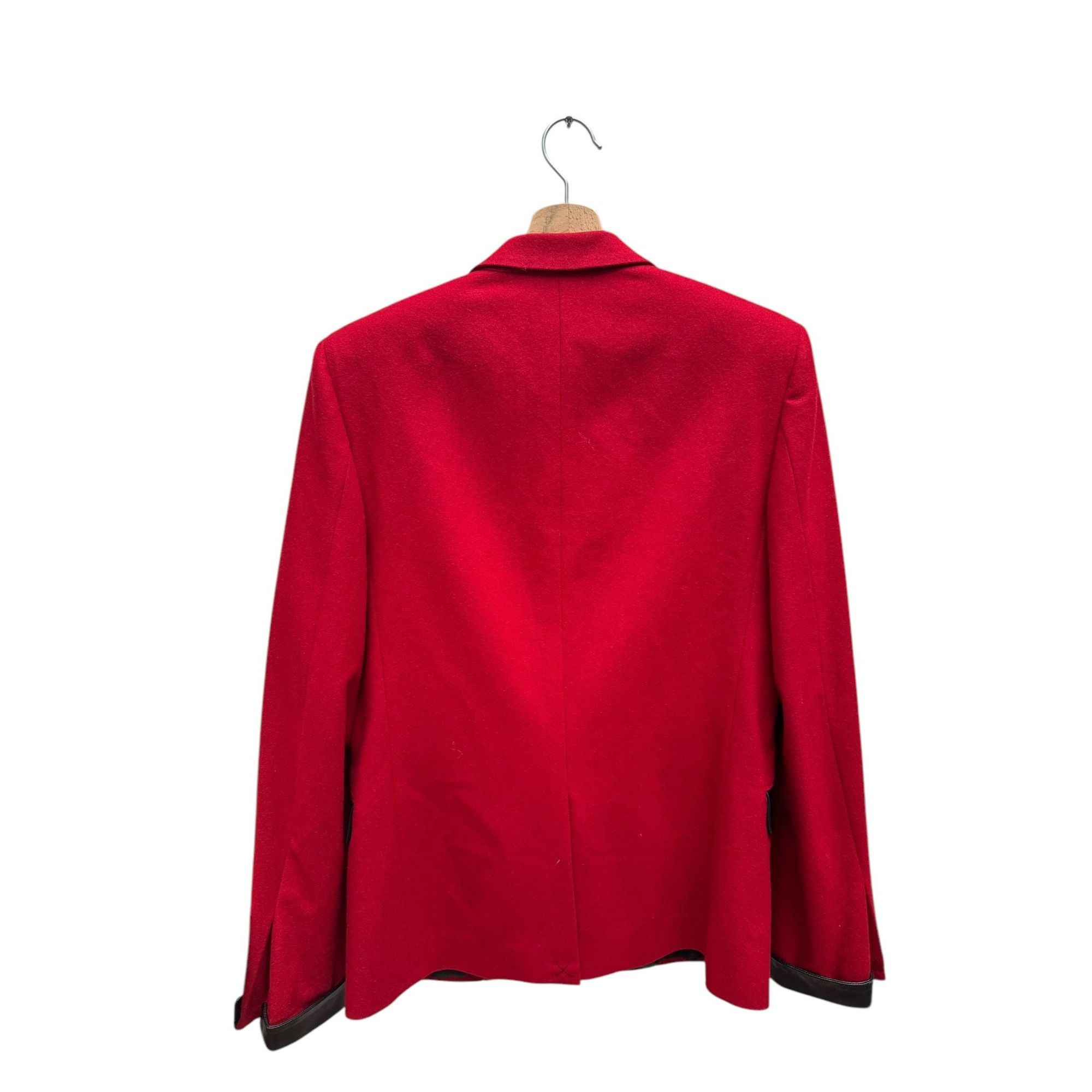 Saint Laurent Paris FW 2013 Red Wool Blazer Jacket Size S / US 4 / IT 40 - 3 Thumbnail