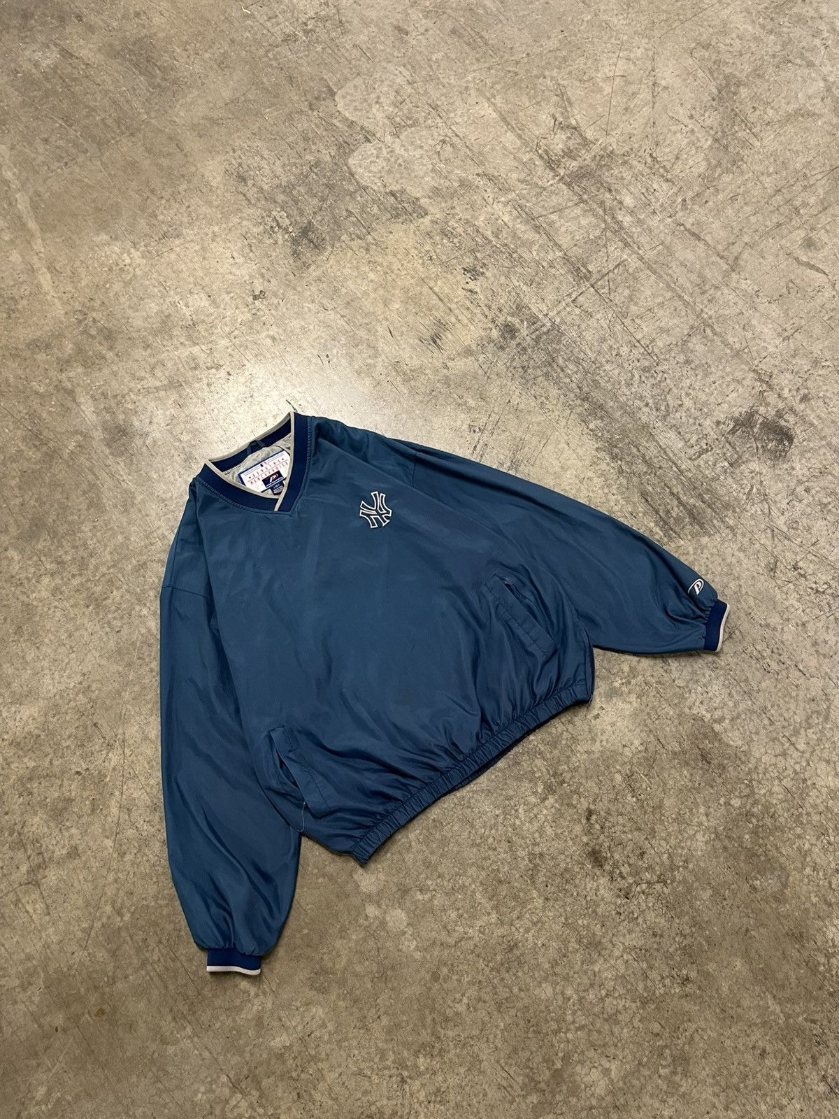Vintage NY Yankees vintage lightweight pull over jacket hype rare Size US XL / EU 56 / 4 - 1 Thumbnail
