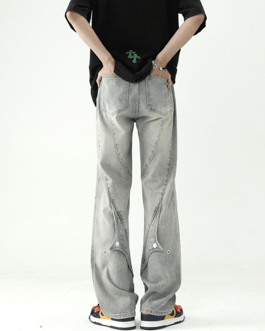 Japanese Brand American high street oversize flared loose jeans Size US 32 / EU 48 - 3 Thumbnail