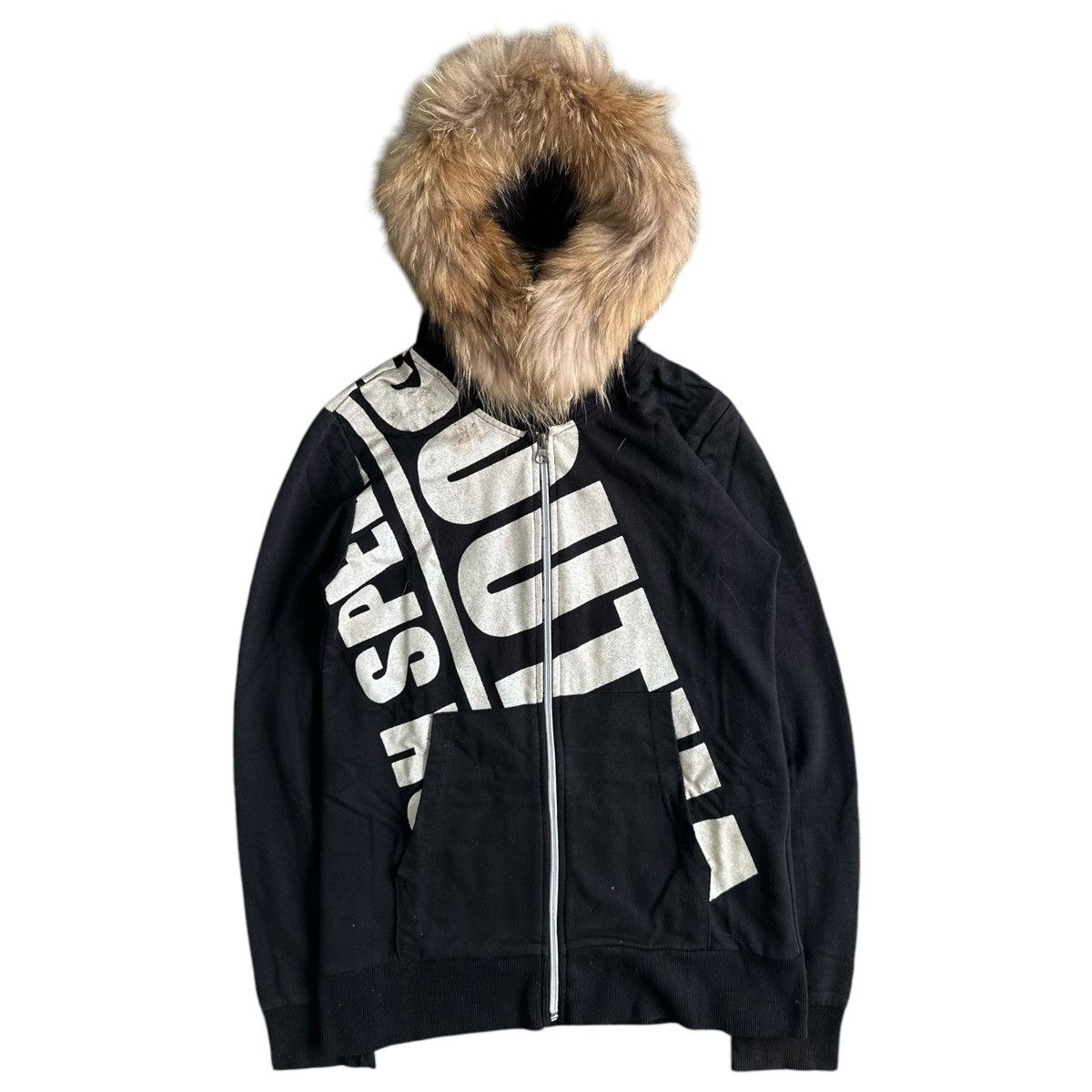 20471120 RAVISHING VIRGIN Zip FUR HOODIE IFSIXWASNINE LGB STYLE Size S / US 4 / IT 40 - 1 Thumbnail