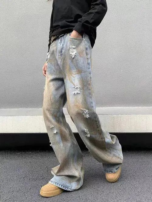 VIBE Retro street grunge micro-flared jeans Size US 32 / EU 48 - 3 Thumbnail