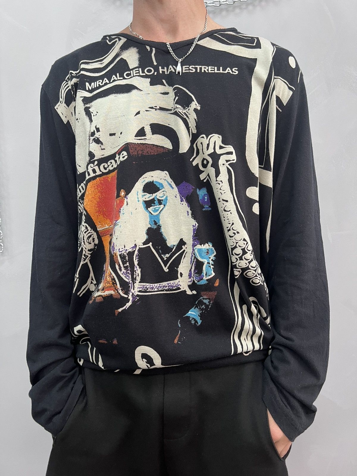 If Six Was Nine × Japanese Brand × Le Grande Bleu (L.G.B.) Beaumont carr poem punk style long sleeve Size US XL / EU 56 / 4 - 1 Thumbnail