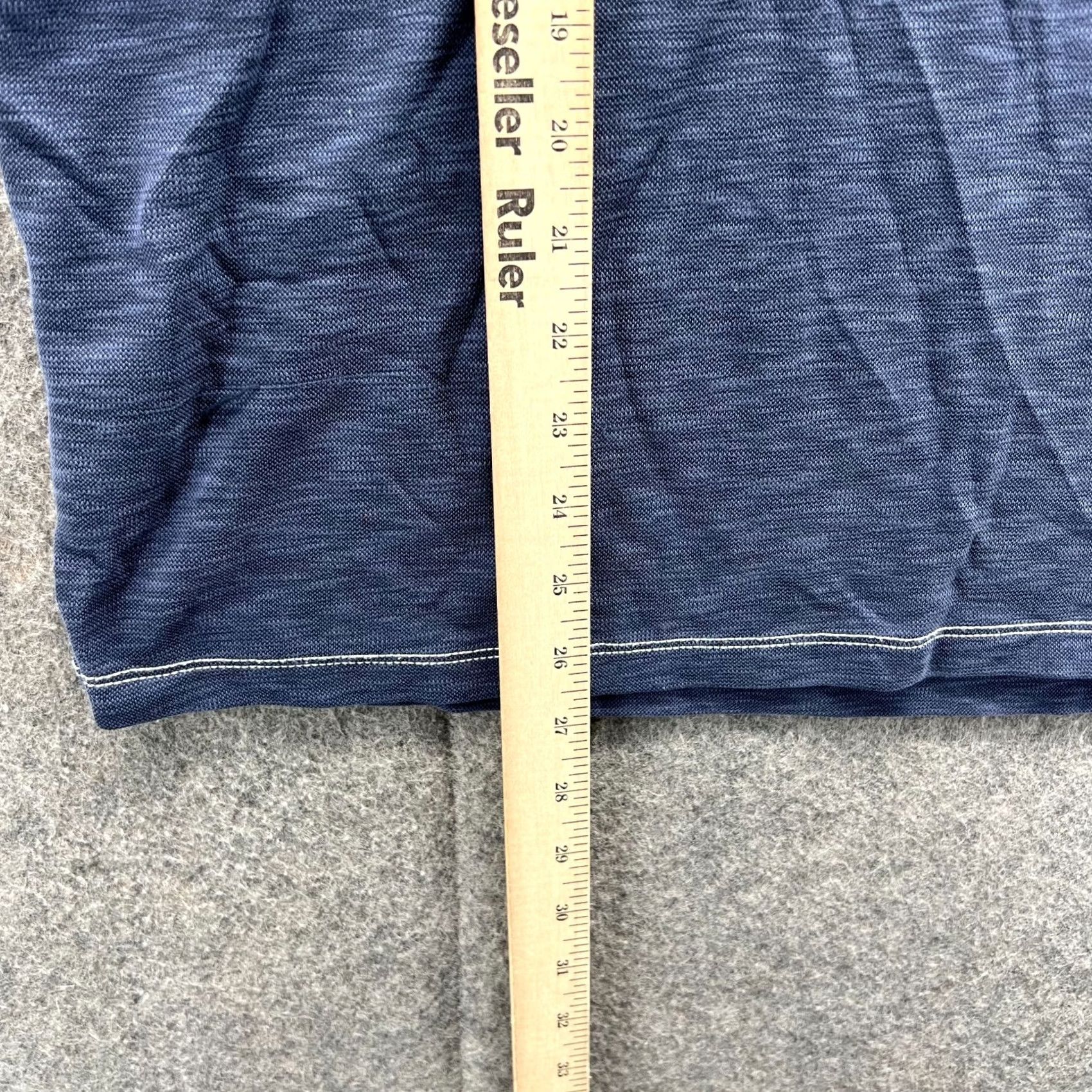 Tommy Bahama VINTAGE Tommy Bahama Polo Shirt Men Medium Heather Blue Preppy Tencel Polyester Dress Shirt Size 40R - 5 Thumbnail