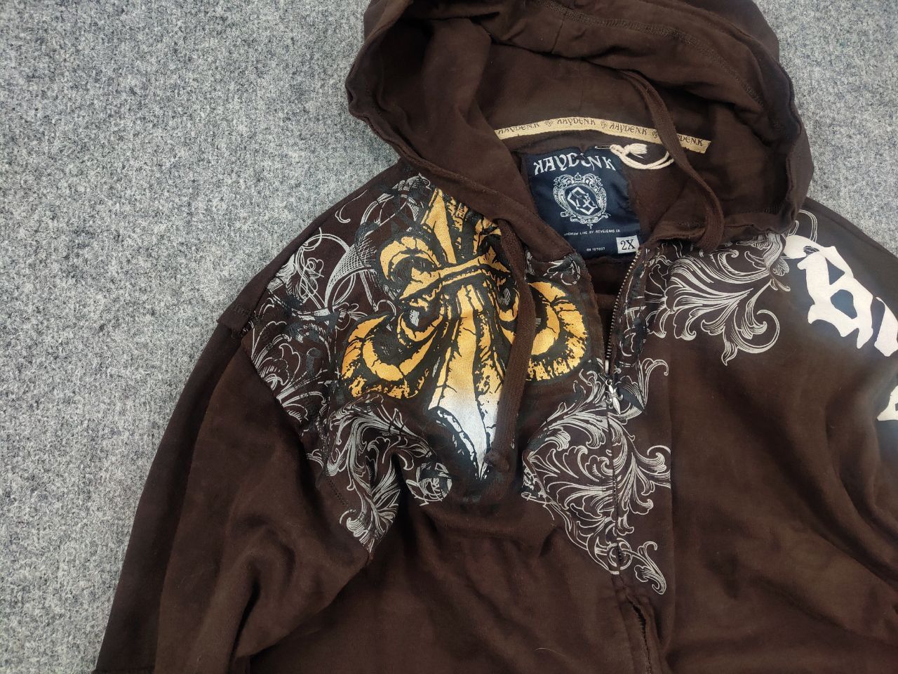 If Six Was Nine Vintage Kayden K Y2K Tattoo Affliction Zip Hoodie opium LGB Size US XL / EU 56 / 4 - 5 Thumbnail