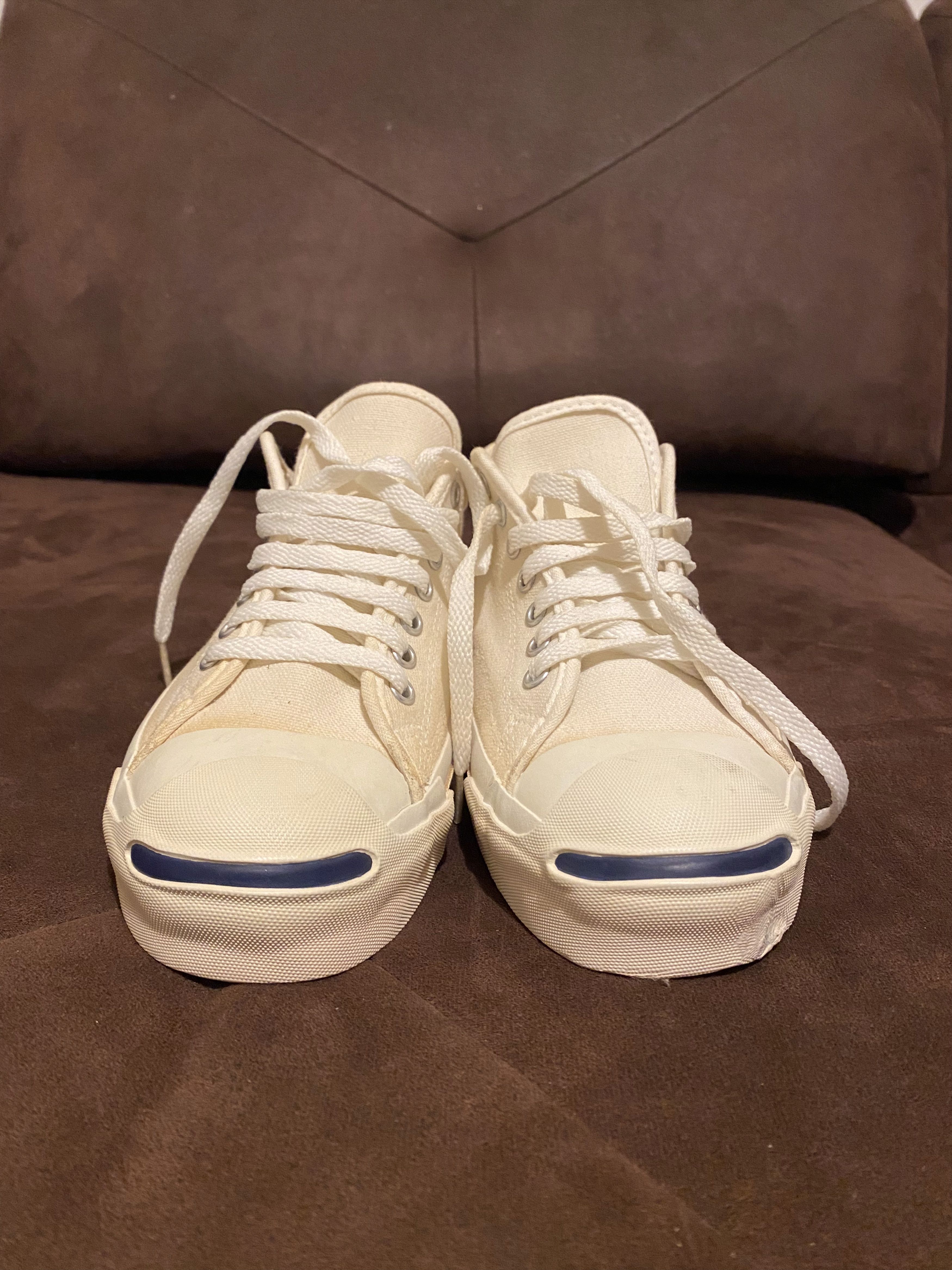 Converse Vintage 90s Converse Jack Purcell Made In USA Blue Smile Size US 8.5 / EU 41-42 - 5 Thumbnail
