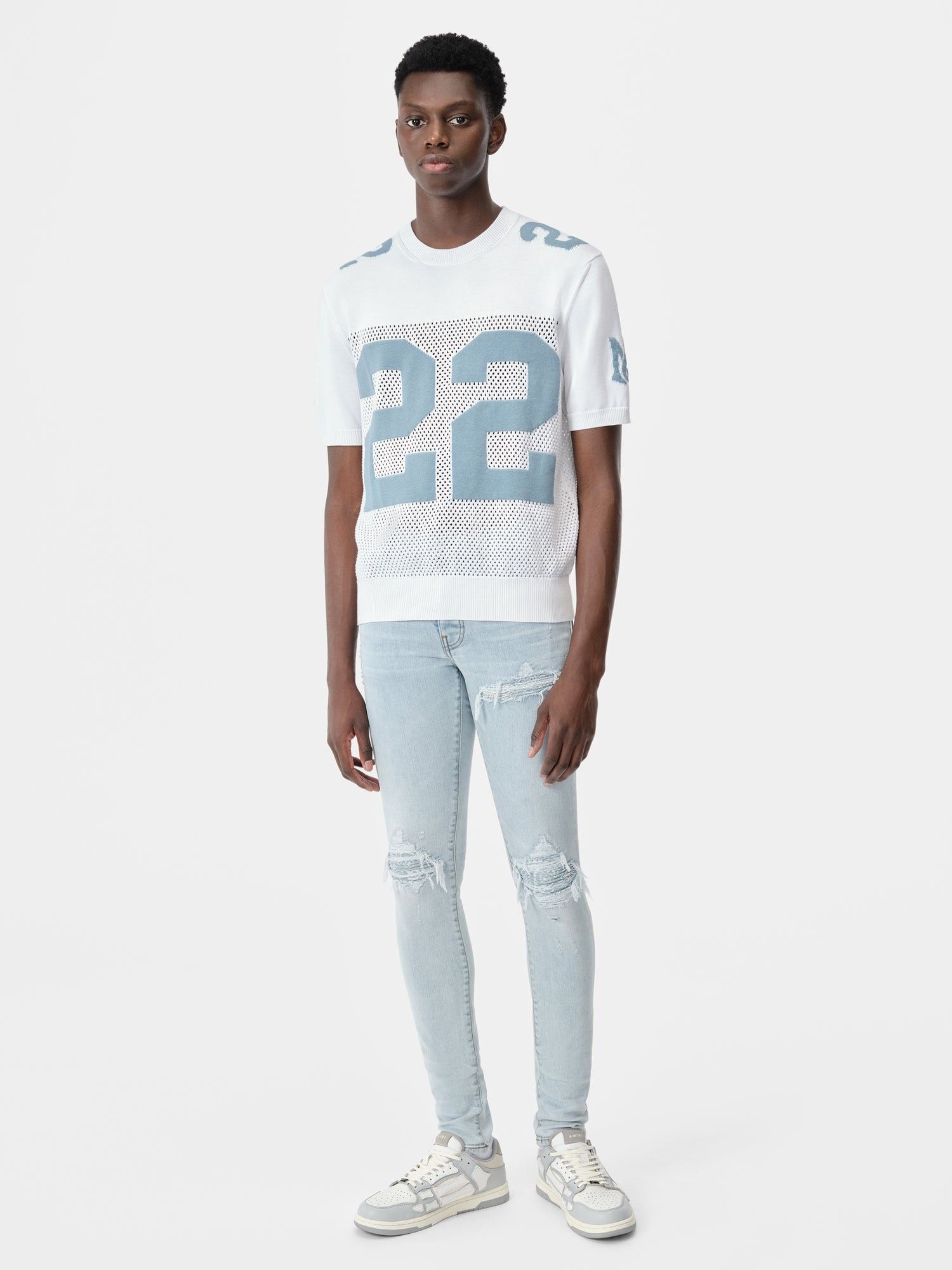 Amiri o1s1wg110425 MX1 Bandana Jacquard Jeans in Blue Size US 36 / EU 52 - 2 Thumbnail